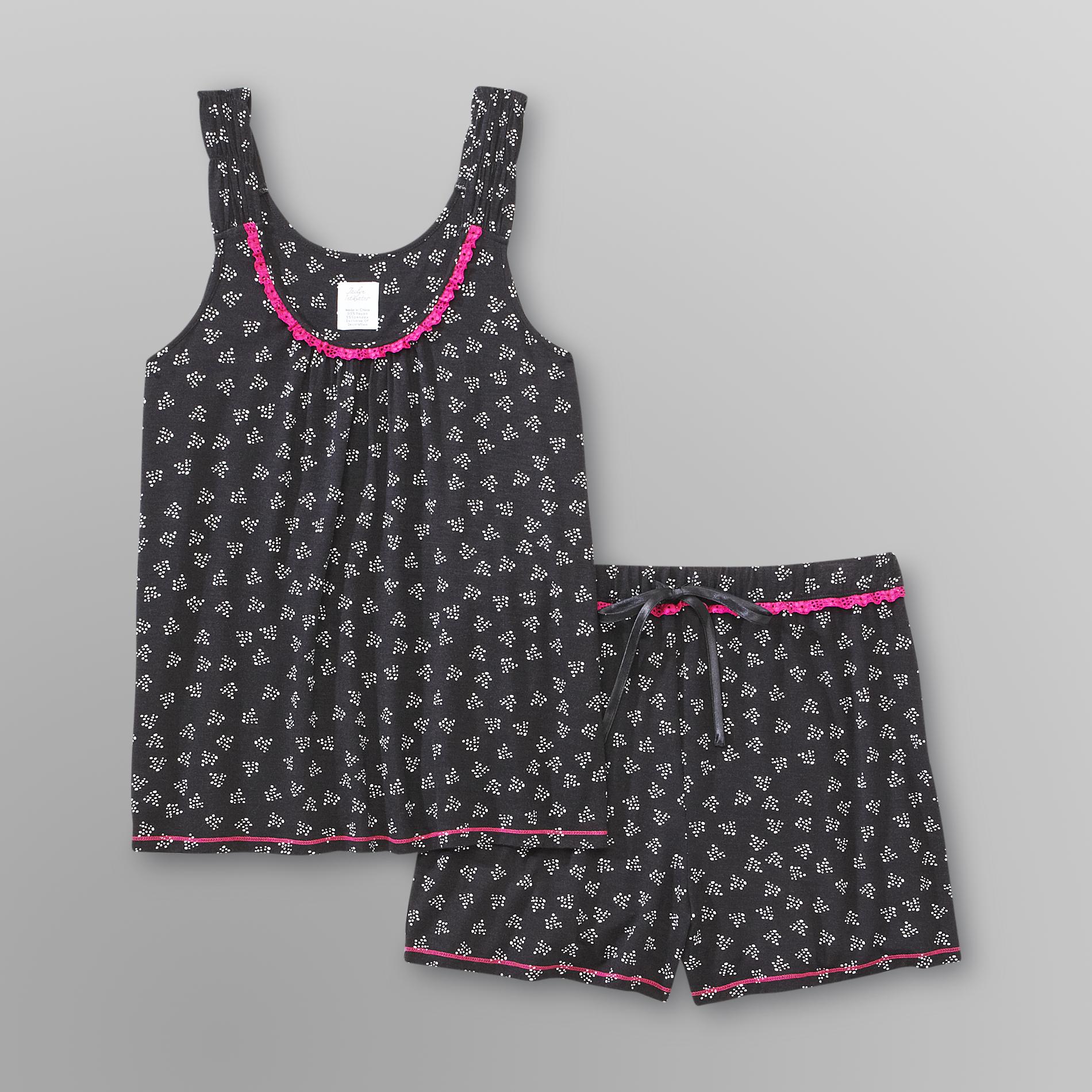Jaclyn Intimates Women's Pajama Tank Top & Shorts - Lace at Sears.com