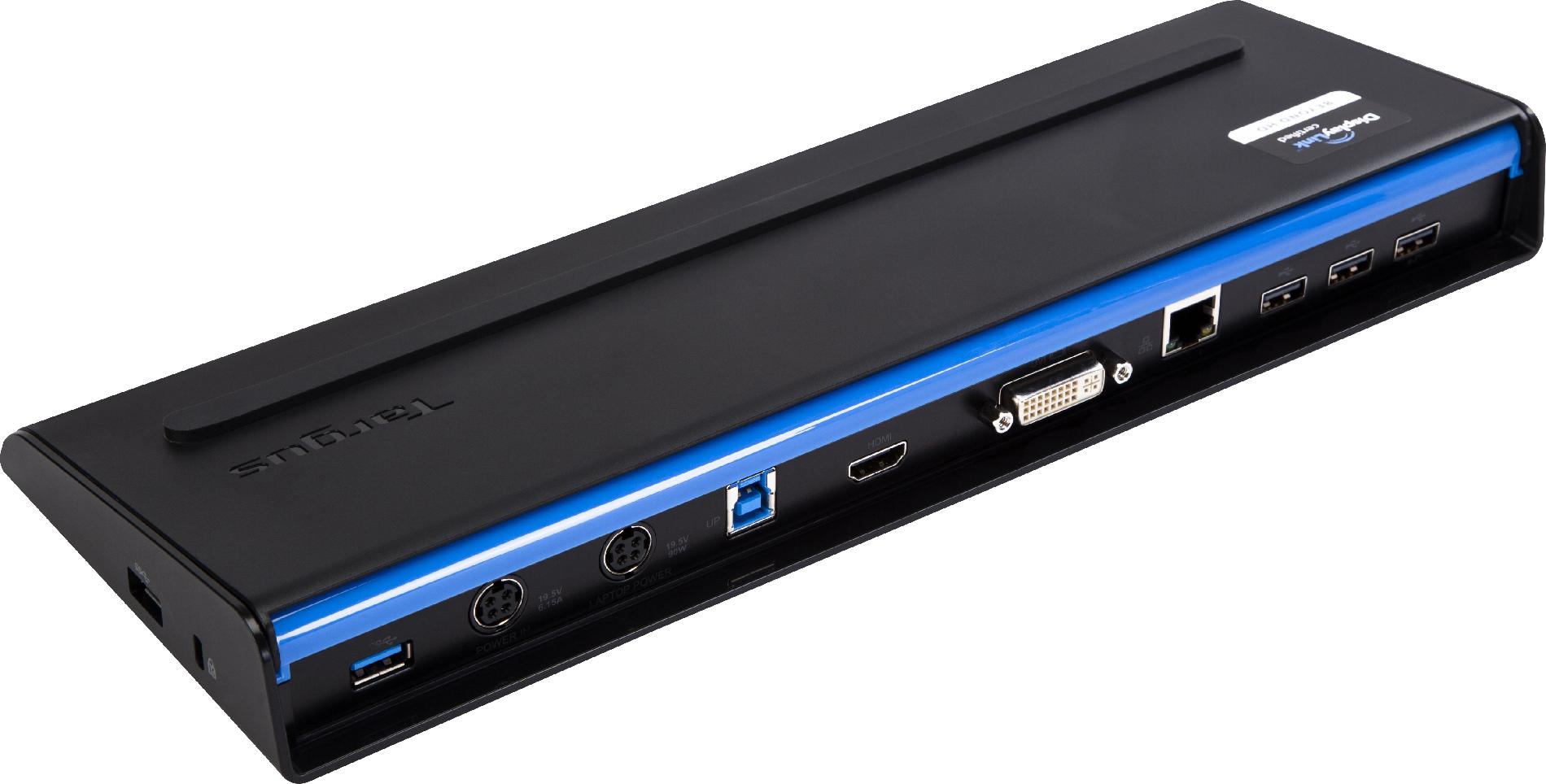 Targus USB 3 0 SuperSpeed Dual Video Docking Station Black