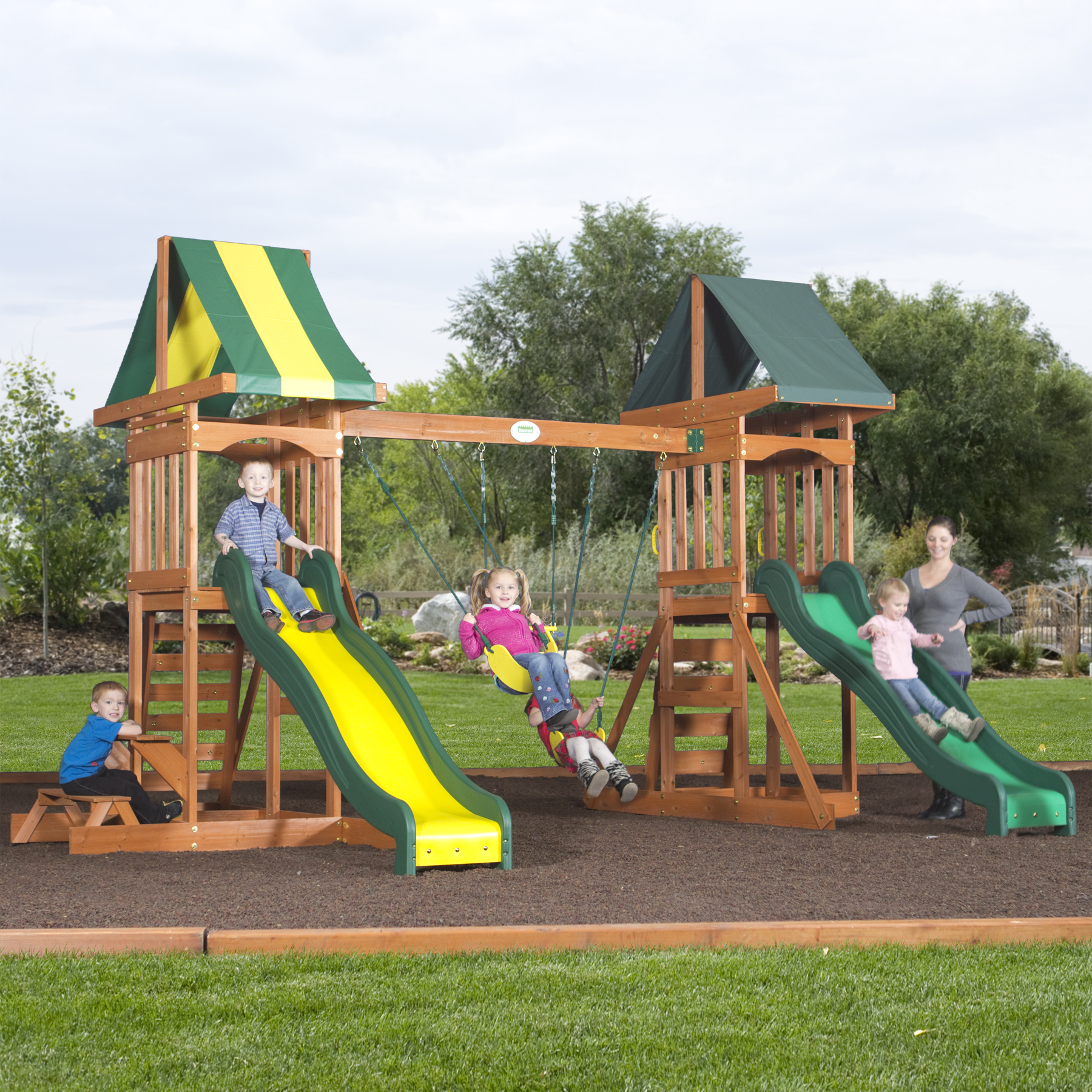 Backyard Discovery Fort Talon All Cedar Play Set - Free Delivery!