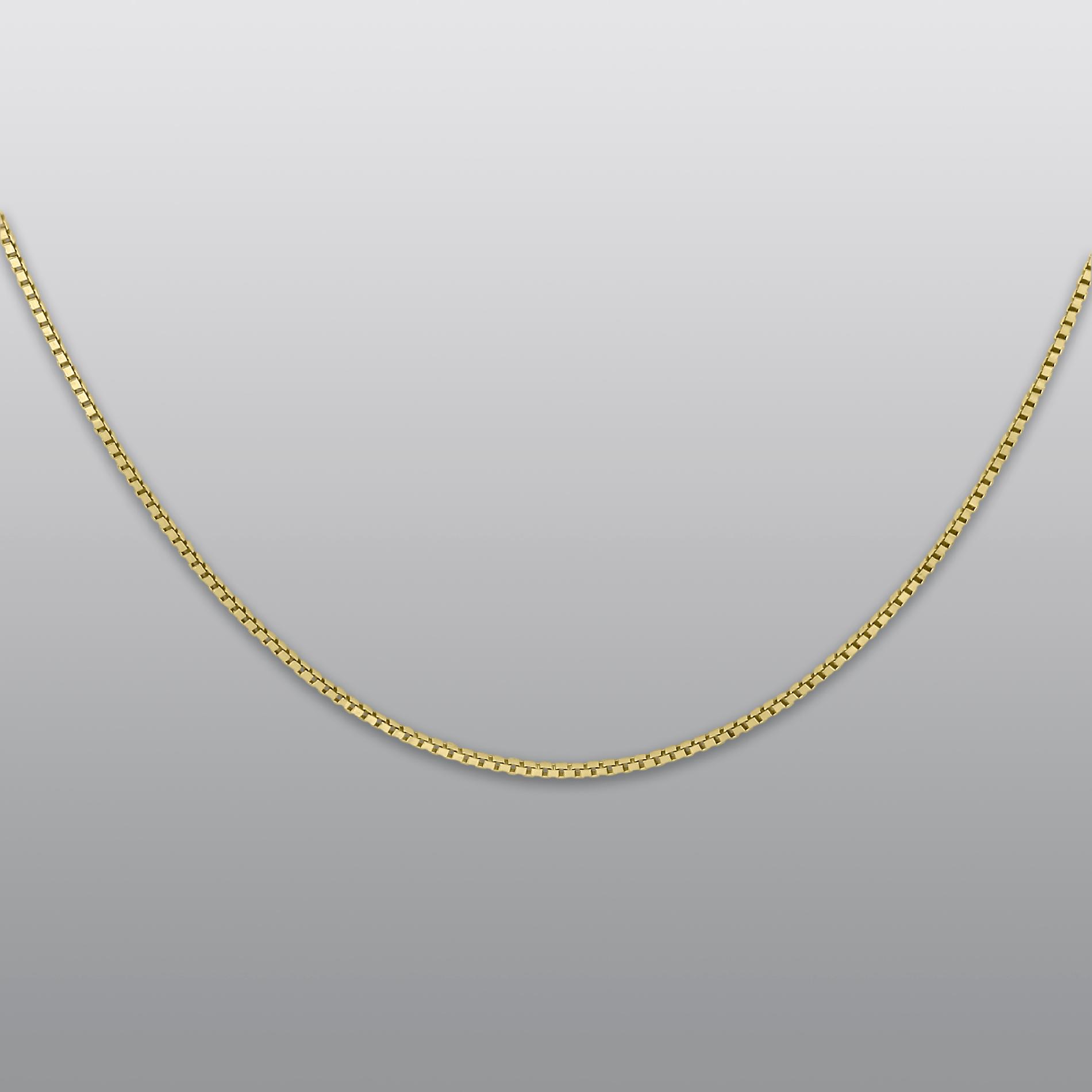 True Gold 10K 24IN BOX CHAIN  0.7MM at Kmart.com