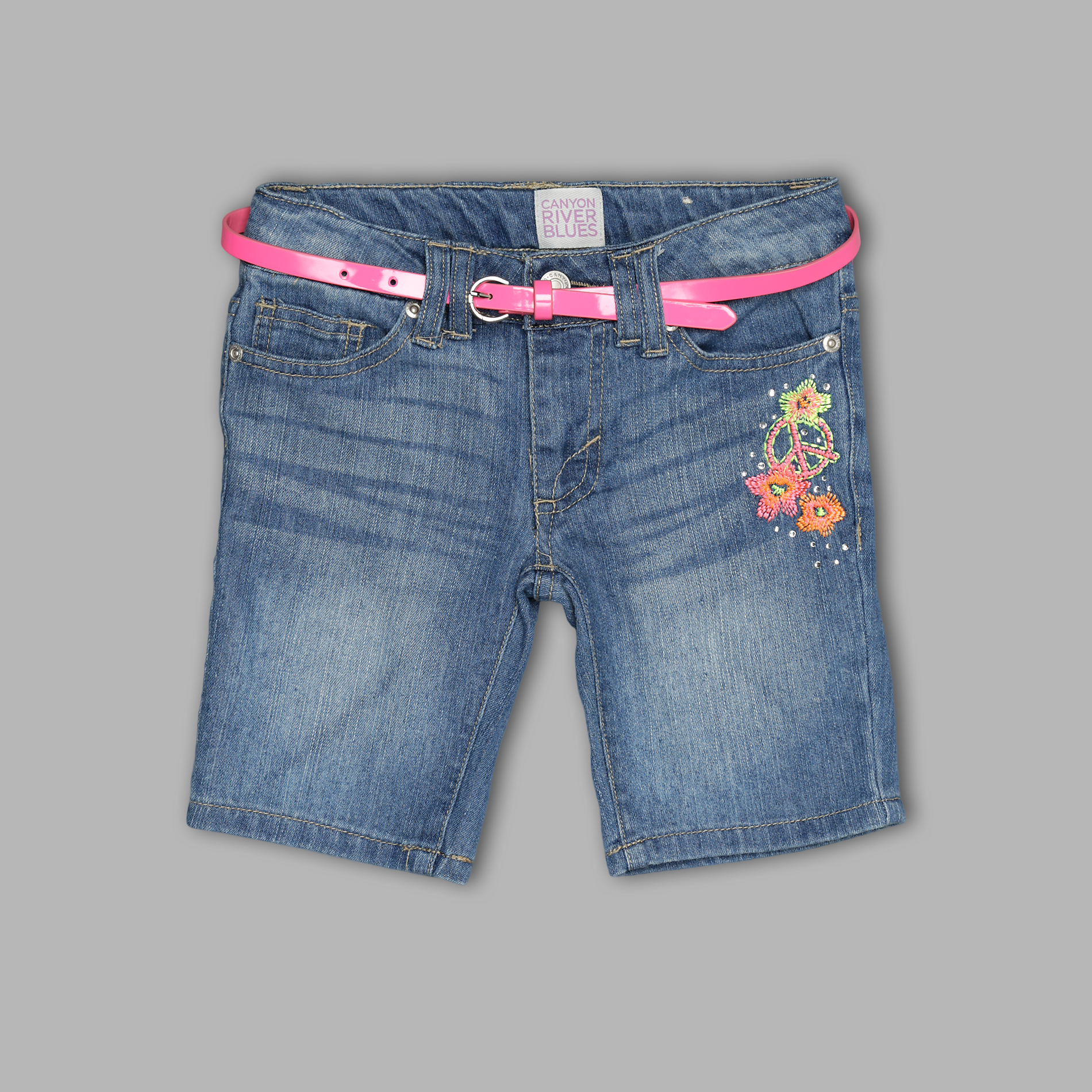 Canyon River Blues Girl's Belted Denim Shorts at Sears.com