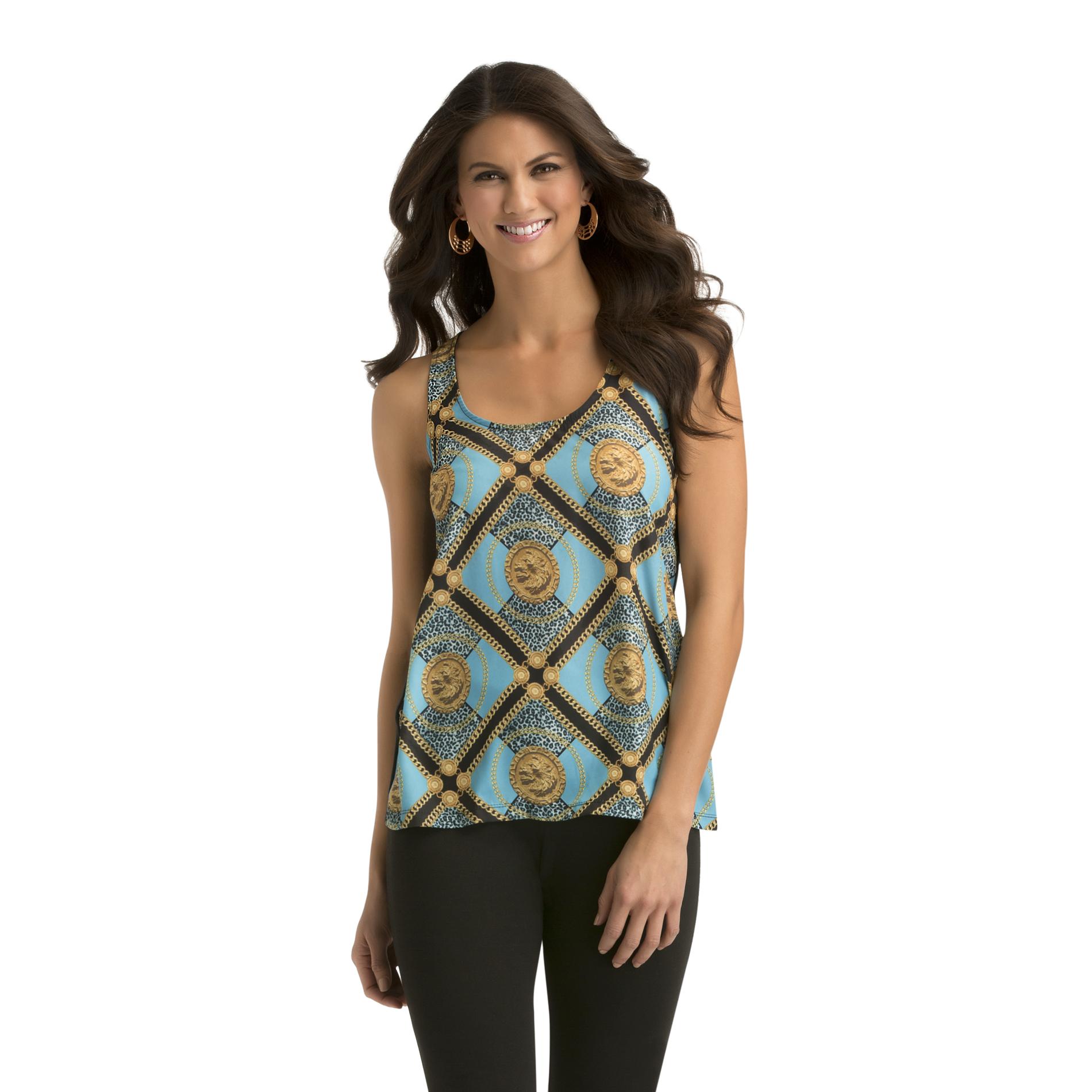 Kardashian Kollection Women's Tank Top - Chain Print