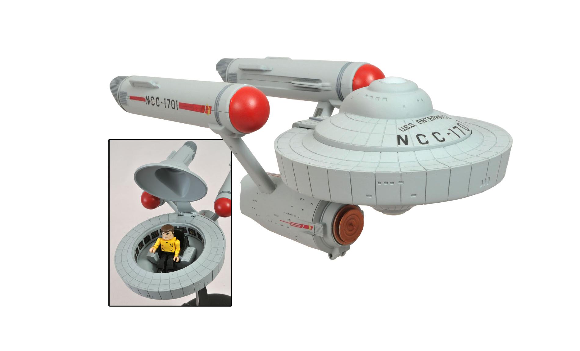 STAR TREK : THE ORIGINAL SERIES -  ENTERPRISE MINIMATES VEHICLE