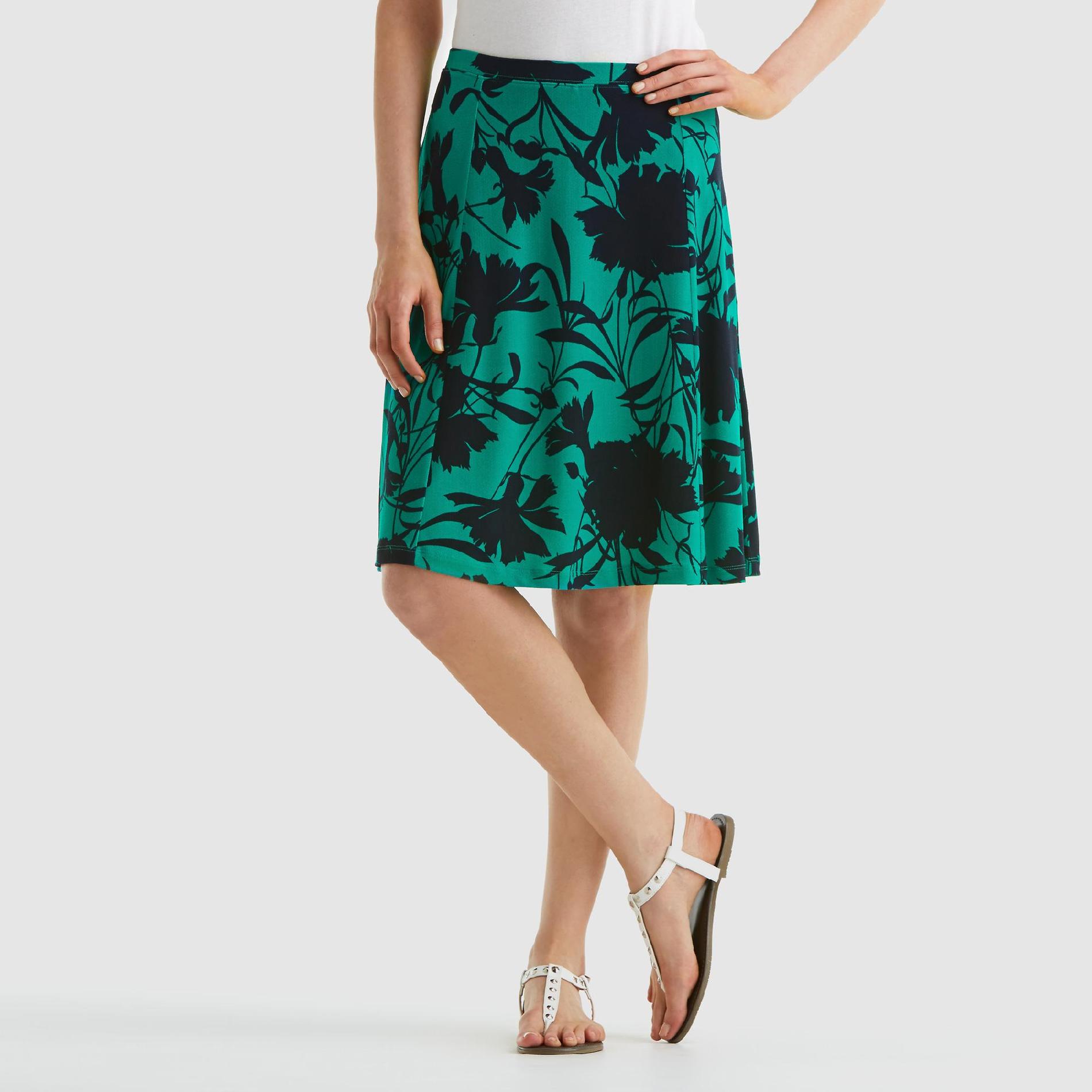 Jaclyn Smith Women's Slim & Smooth Skirt - Floral Print at Kmart.com