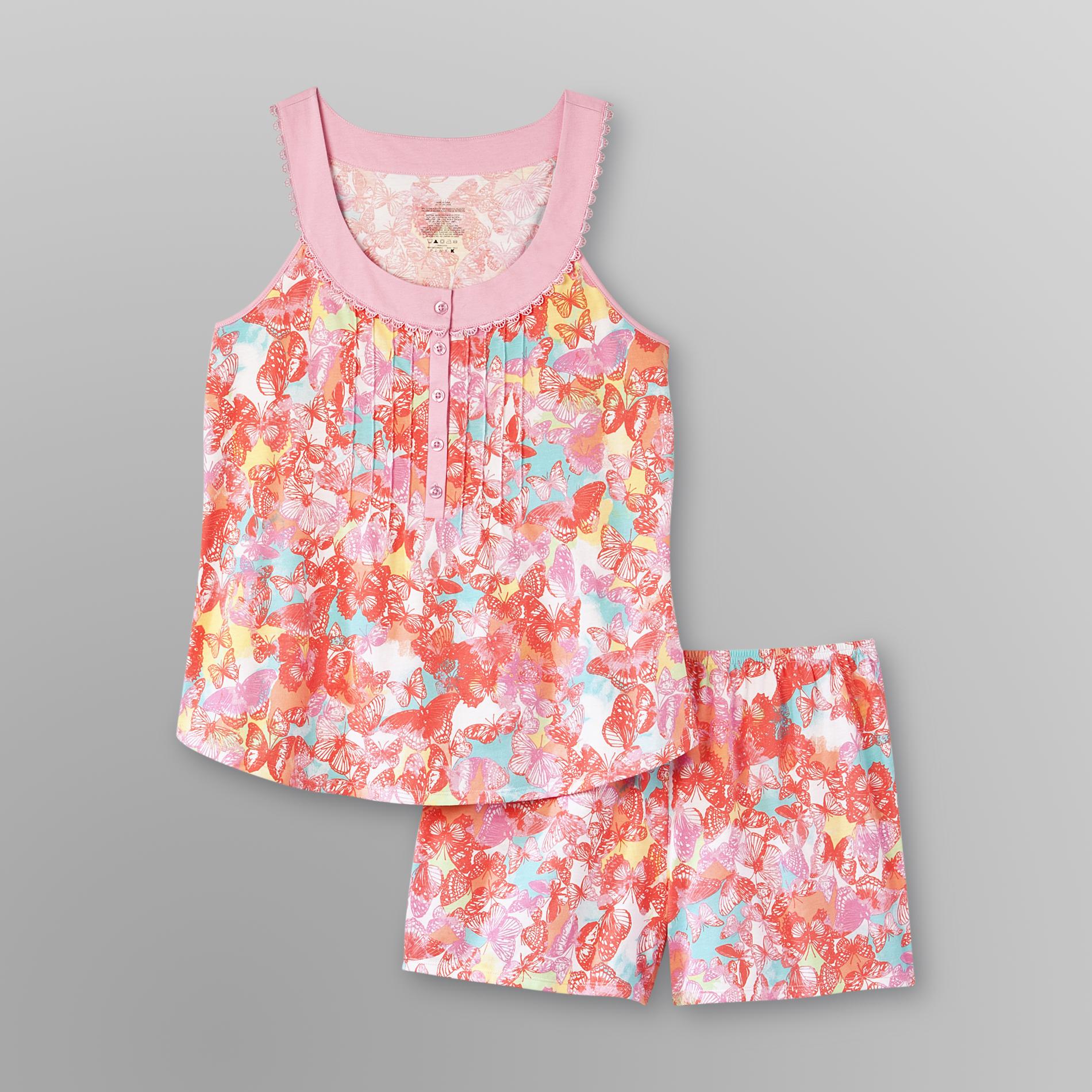 Pink K Women's Short Pajamas - Butterfly at Kmart.com