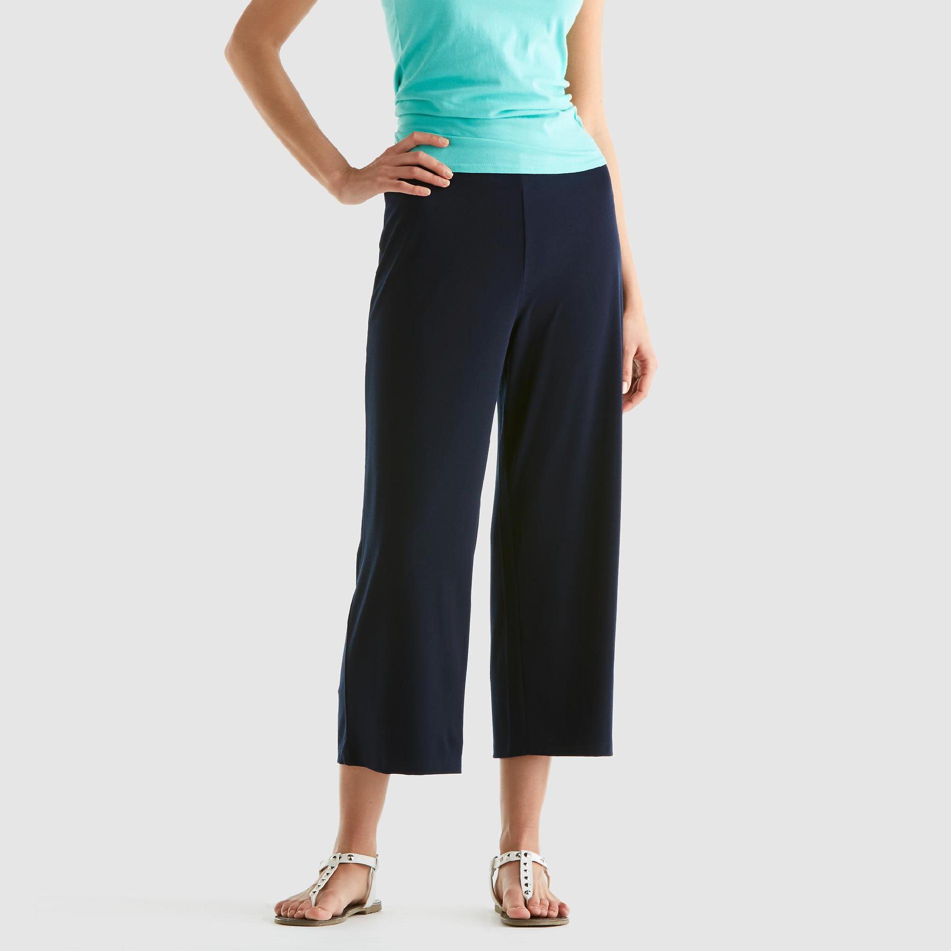 Jaclyn Smith Women's WideLeg Capri Pants