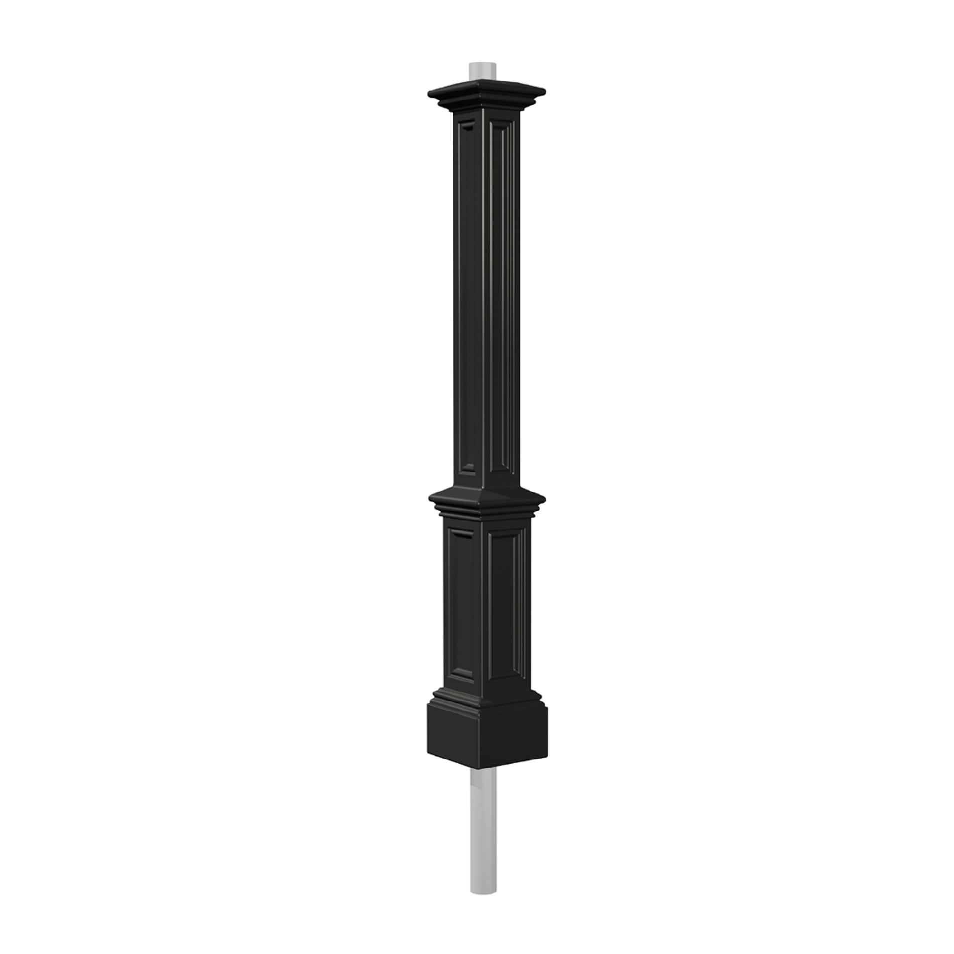 Signature Lamp Post w/Mount In Black Or White