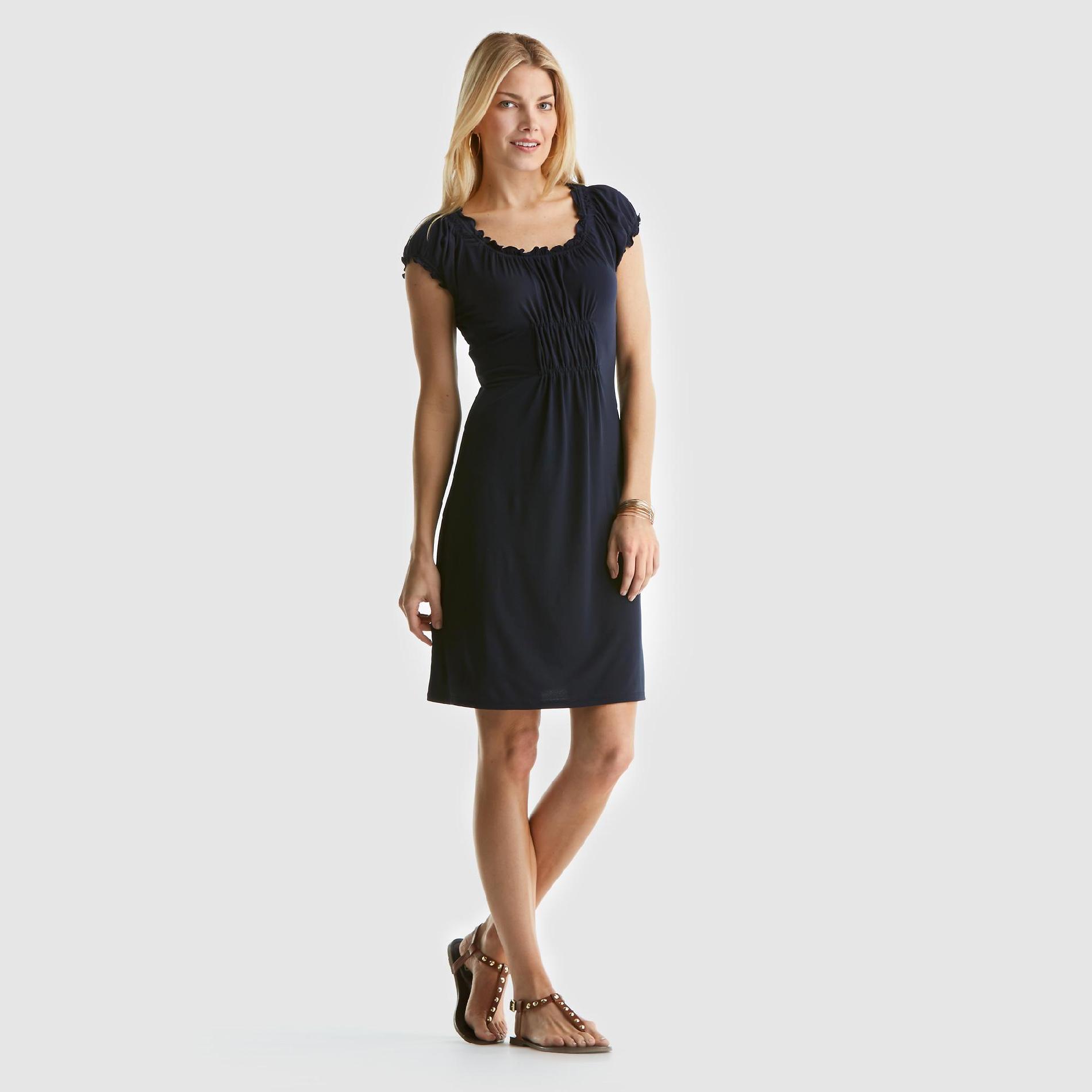 Jaclyn Smith Women's Knit Peasant Dress at Kmart.com