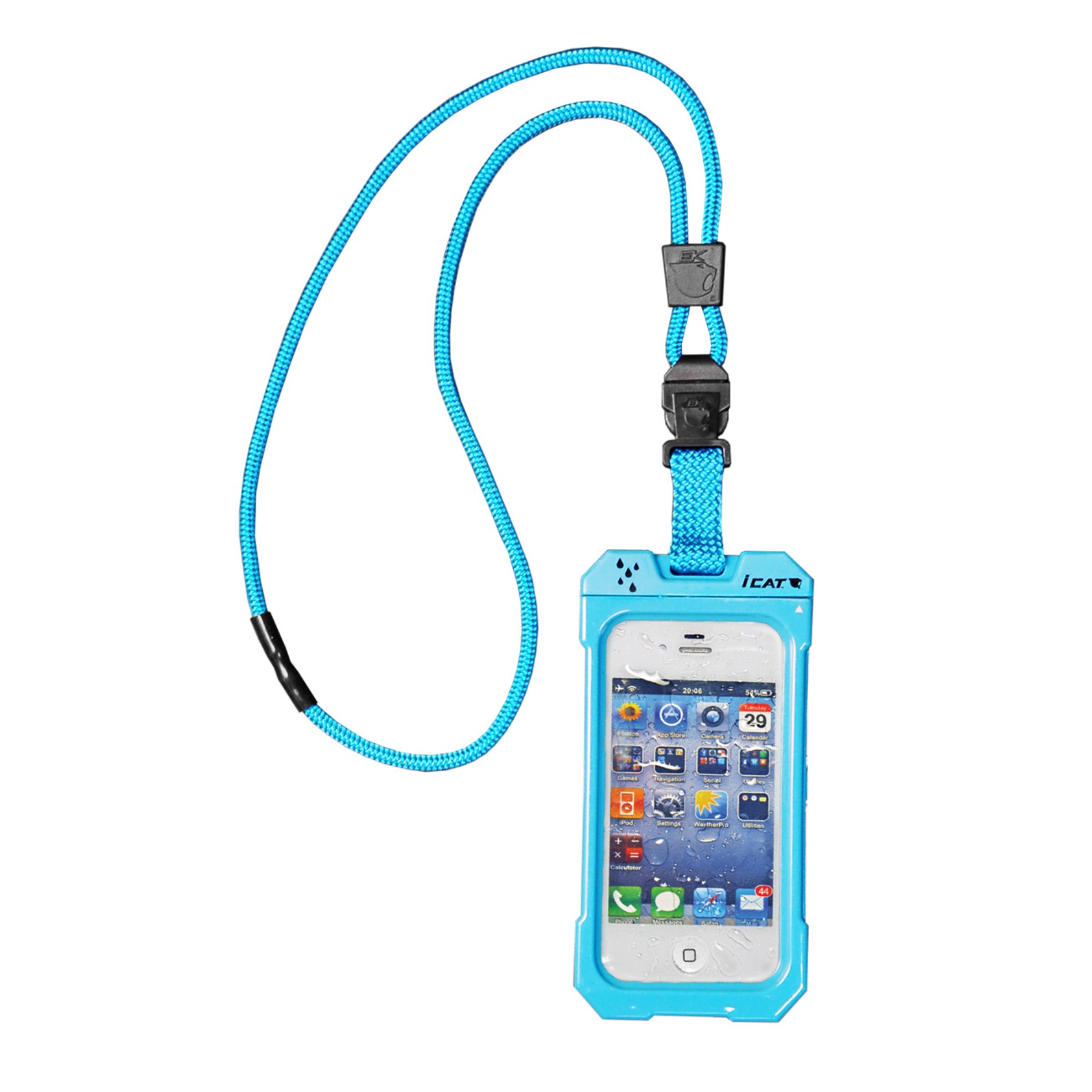 EKUSA DriCat Neck iT 4/4s - 100% waterproof iPhone 4 and 4s case with lanyard
