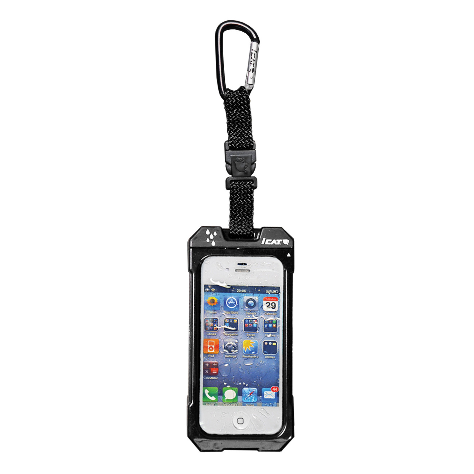 DriCat Hang iT for iPhone 4 and 4s by EKUSA - 100% waterproof case with leash
