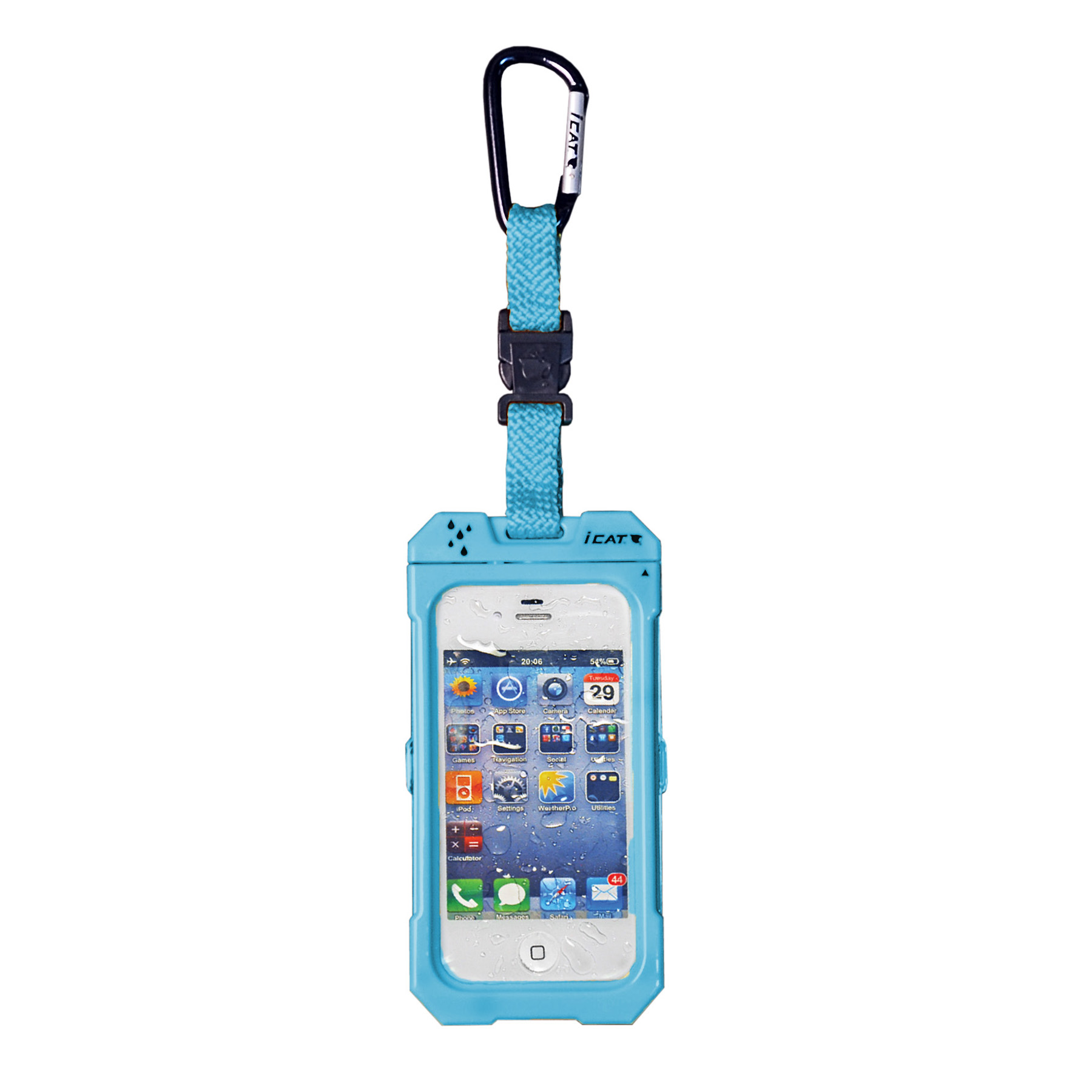 DriCat Hang iT for iPhone 4 and 4s by EKUSA - 100% waterproof case with leash