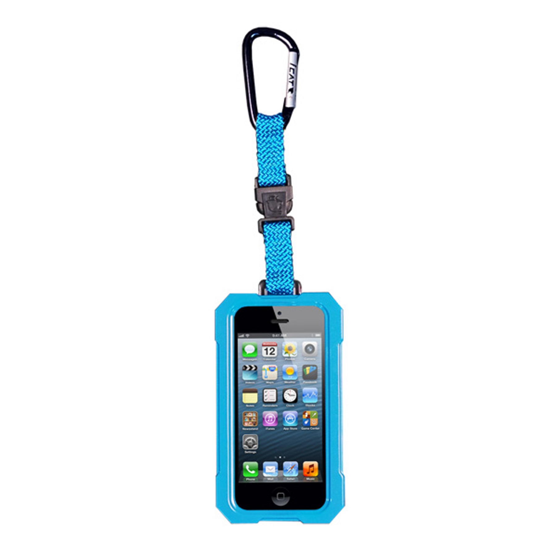 i5 DriCat Hang iT iPhone 5 Case by EKUSA - 100% waterproof case with carabineer clip