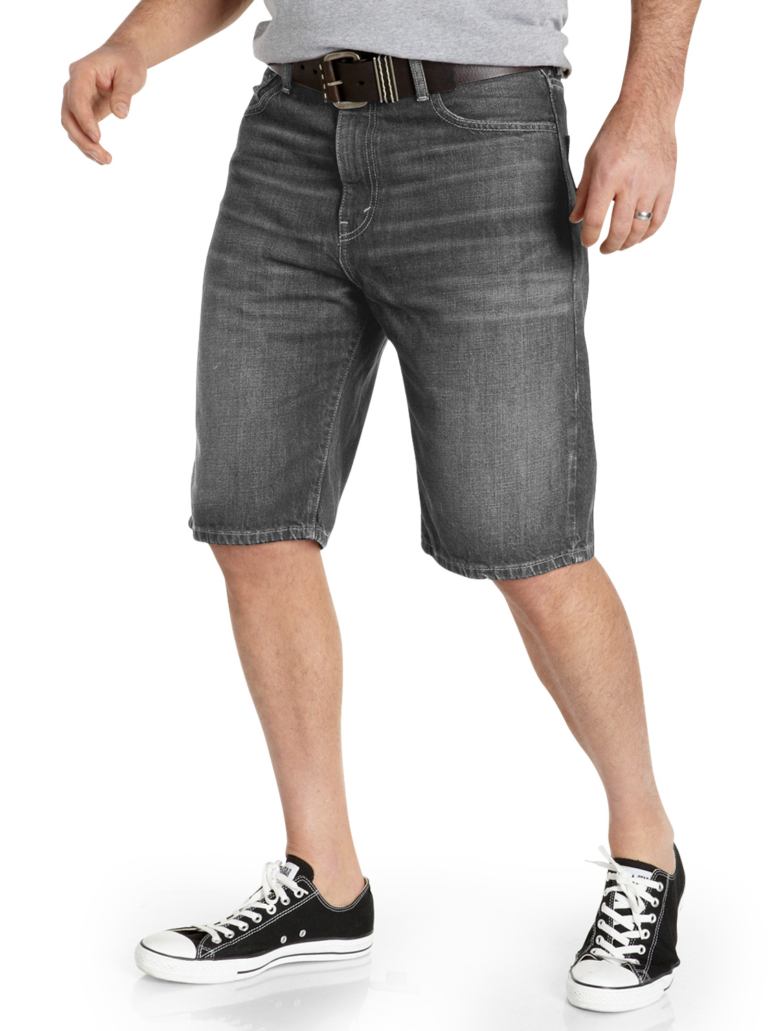 Loose-Fit Denim Shorts
