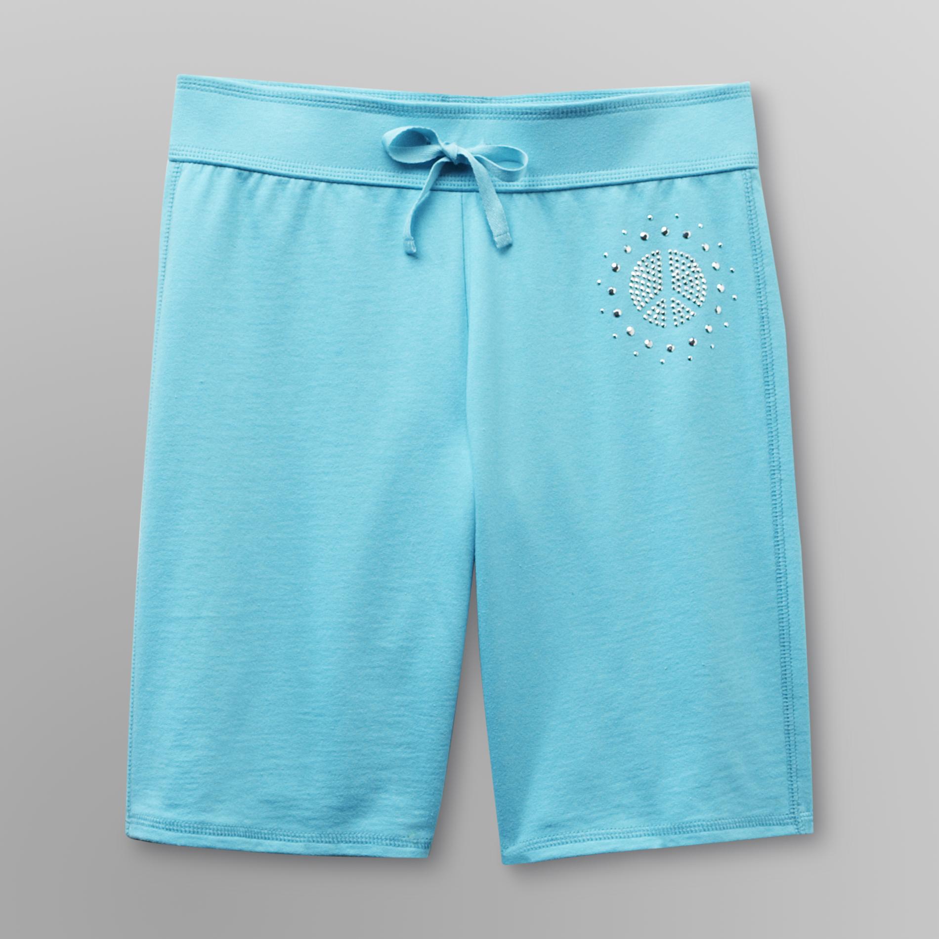 Canyon River Blues Girl's Bermuda Shorts - Studded Peace Sign at Kmart.com