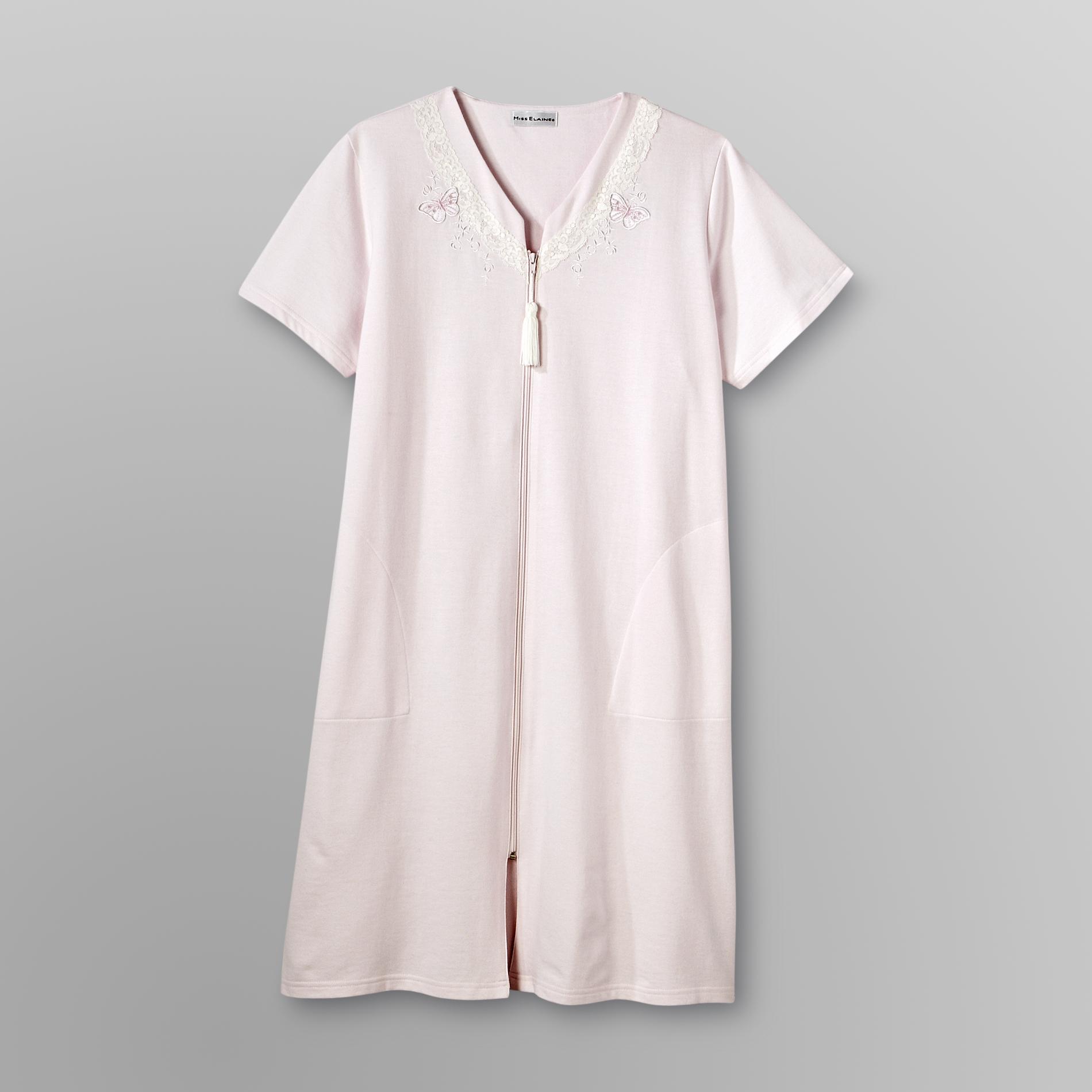 Heavenly Bodies by Miss Elaine Women's Lace Trimmed Robe - Butterflies at Sears.com