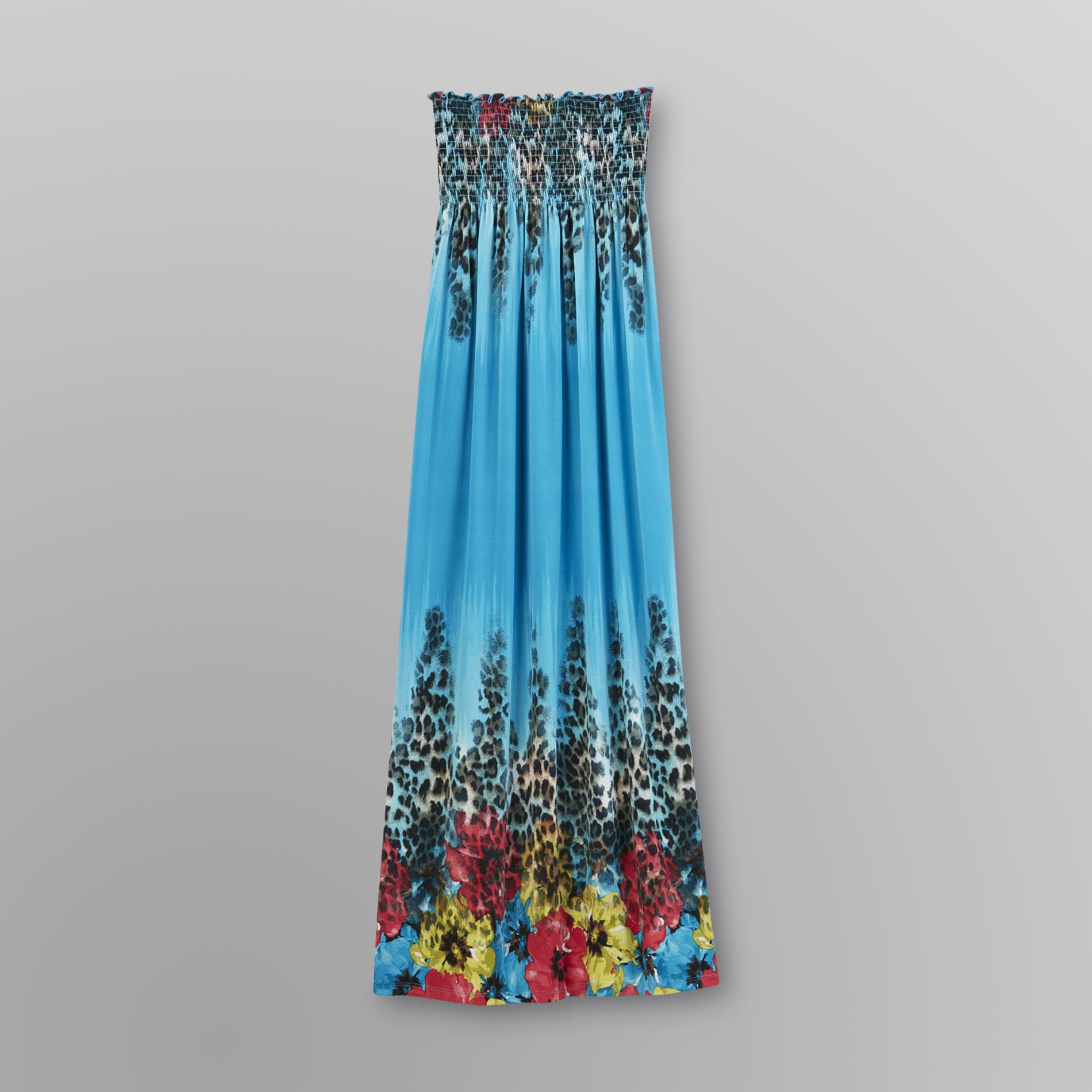 Bongo Junior's Strapless Maxi Dress - Leopard/Floral at Kmart.com