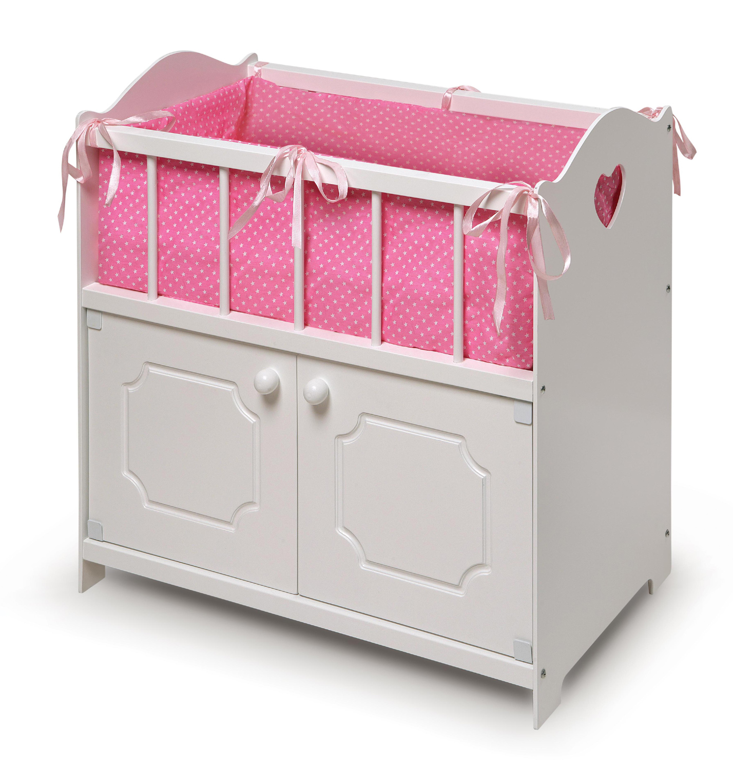 Badger Basket White Storage Doll Crib with Bedding at Kmart.com