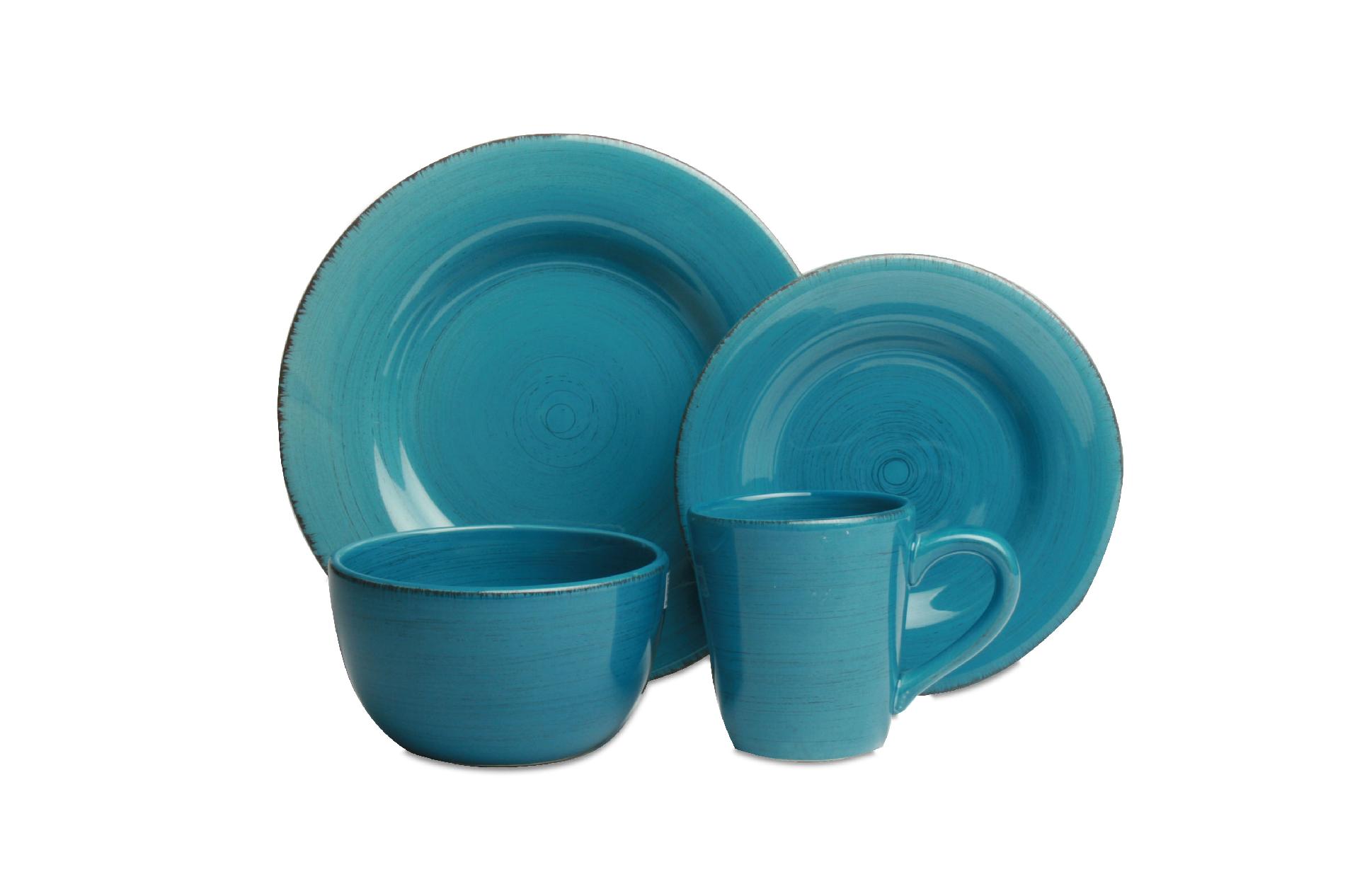 SONOMA TURQUOISE DINNERWARE COLLECTION SET of 16