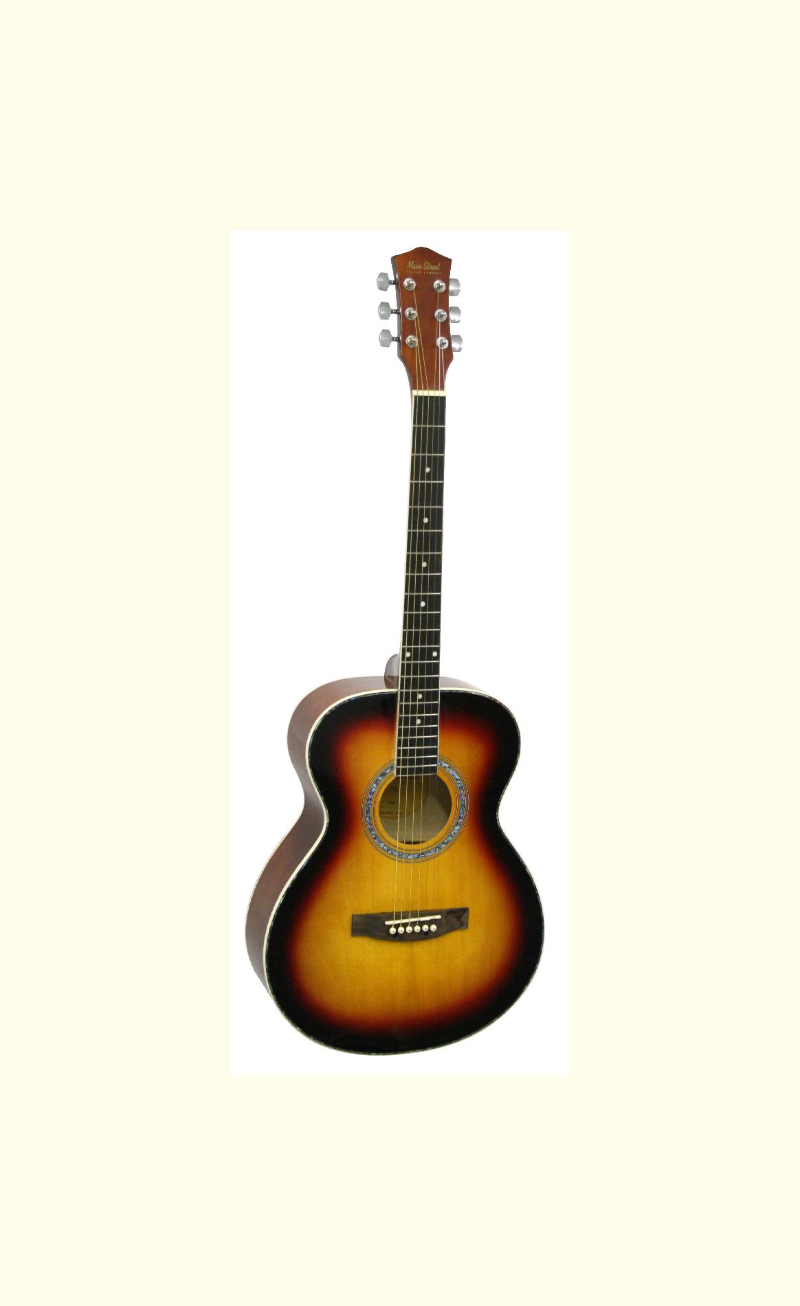 Main Street 40-Inch Acoustic Guitar with Tobacco Sunburst Finish
