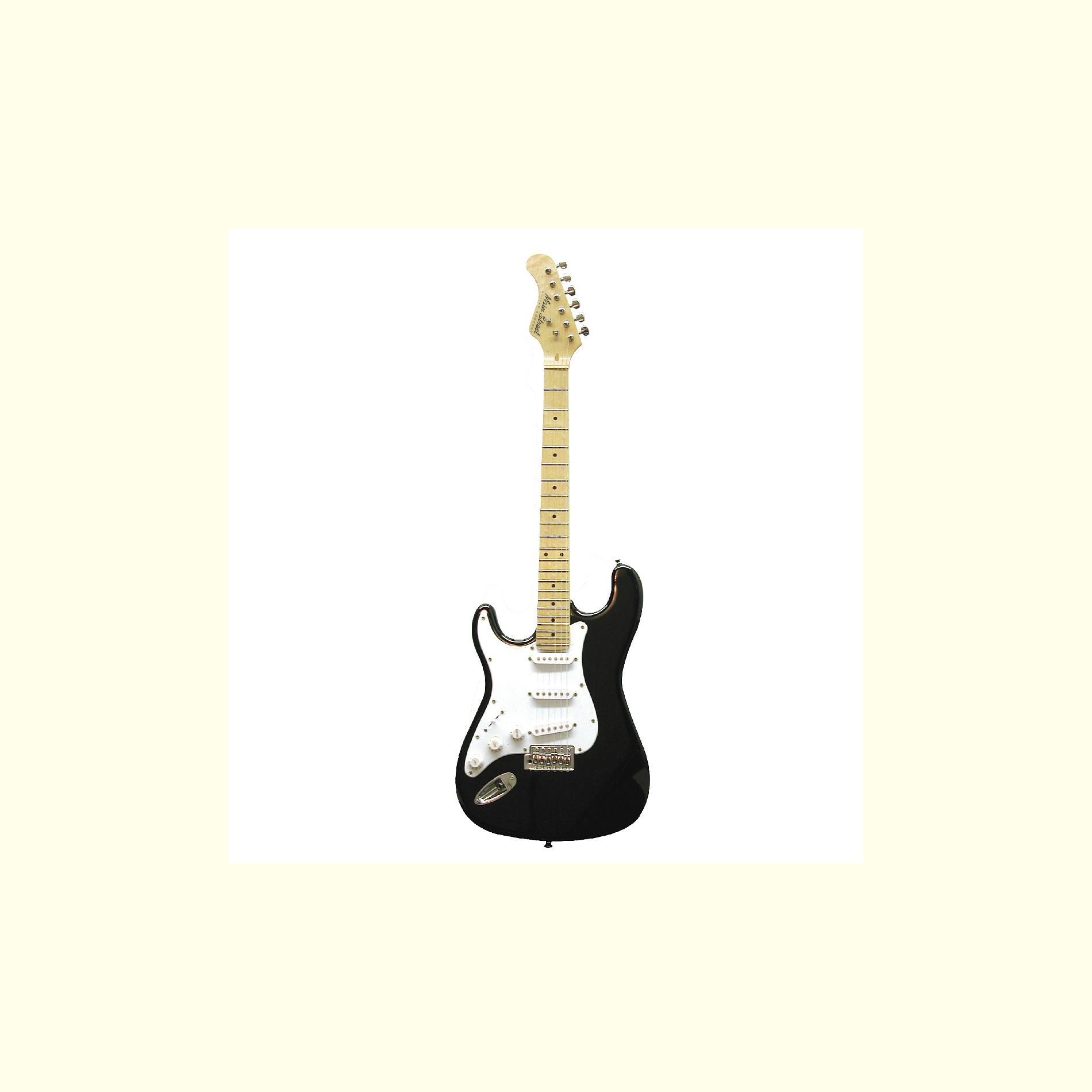 Main Street Left Handed Double Cutaway Guitar with Black Laminated body