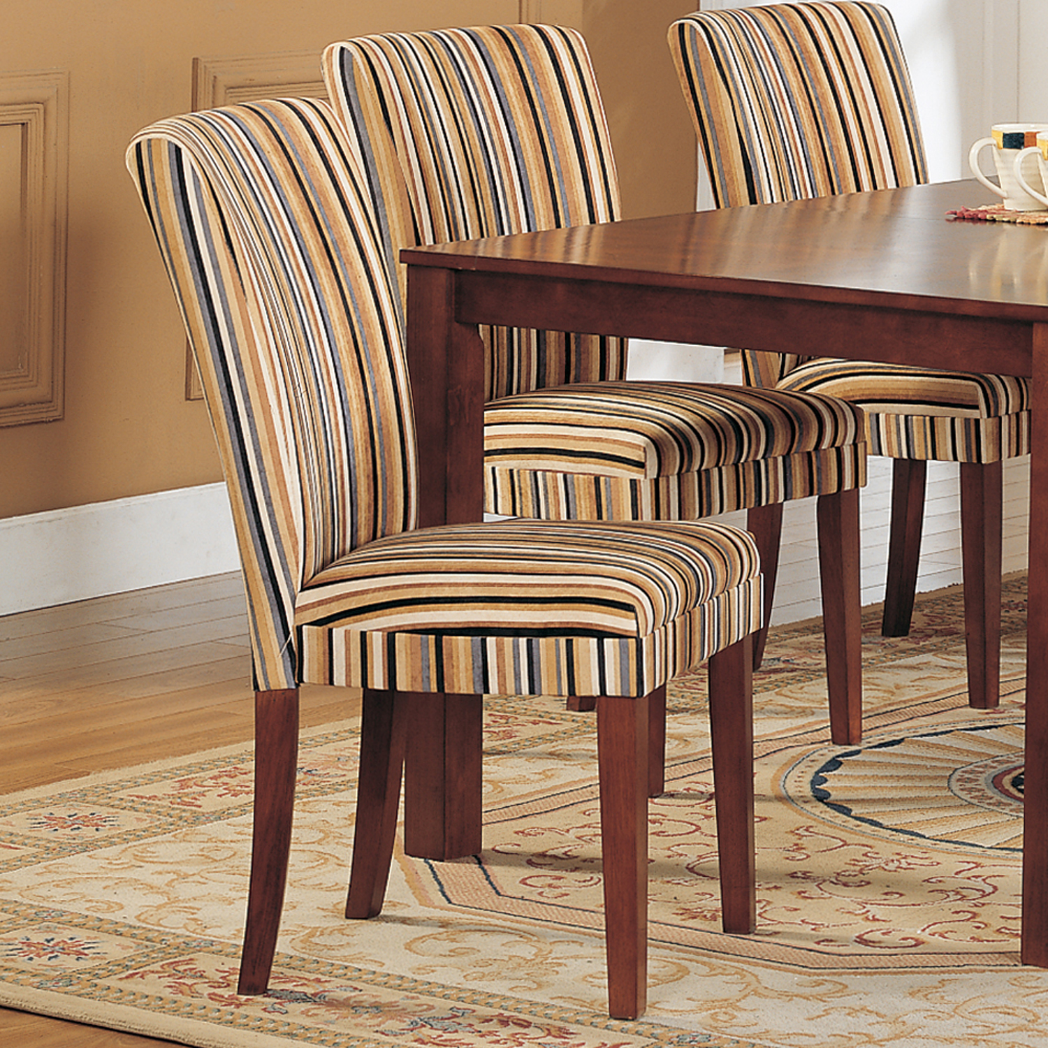 Oxford Creek Striped Upholstered Dining Chair (Set of 2) Multi - Home