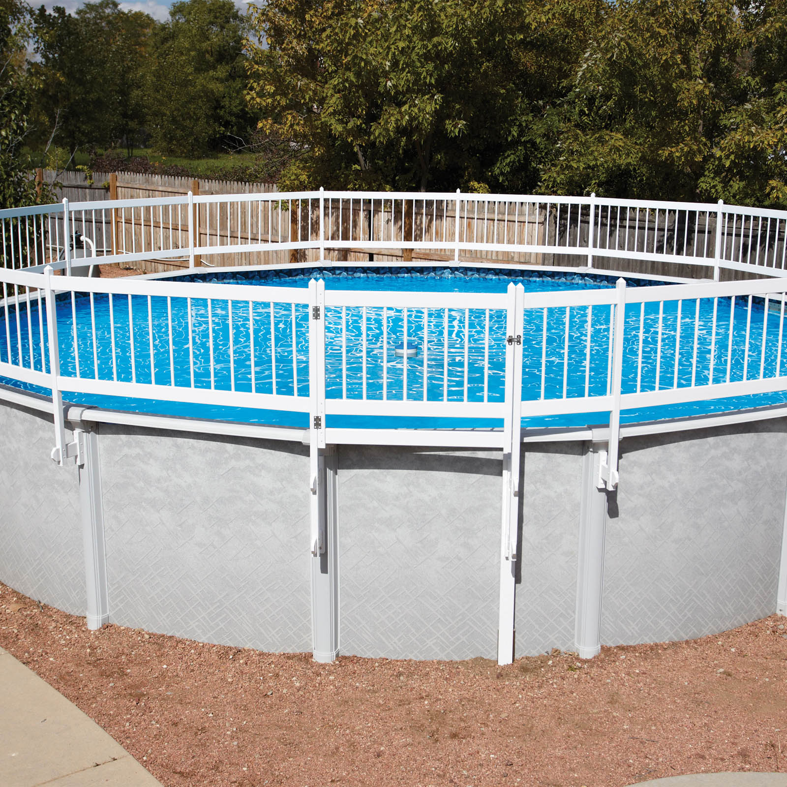 TOPO-LOGIC SYSTEMS, INC. Protect A Pool Pool Safety Fence, Kit A Tan Base Kit (8 sections) - TOPO-LOGIC SYSTEMS, INC.