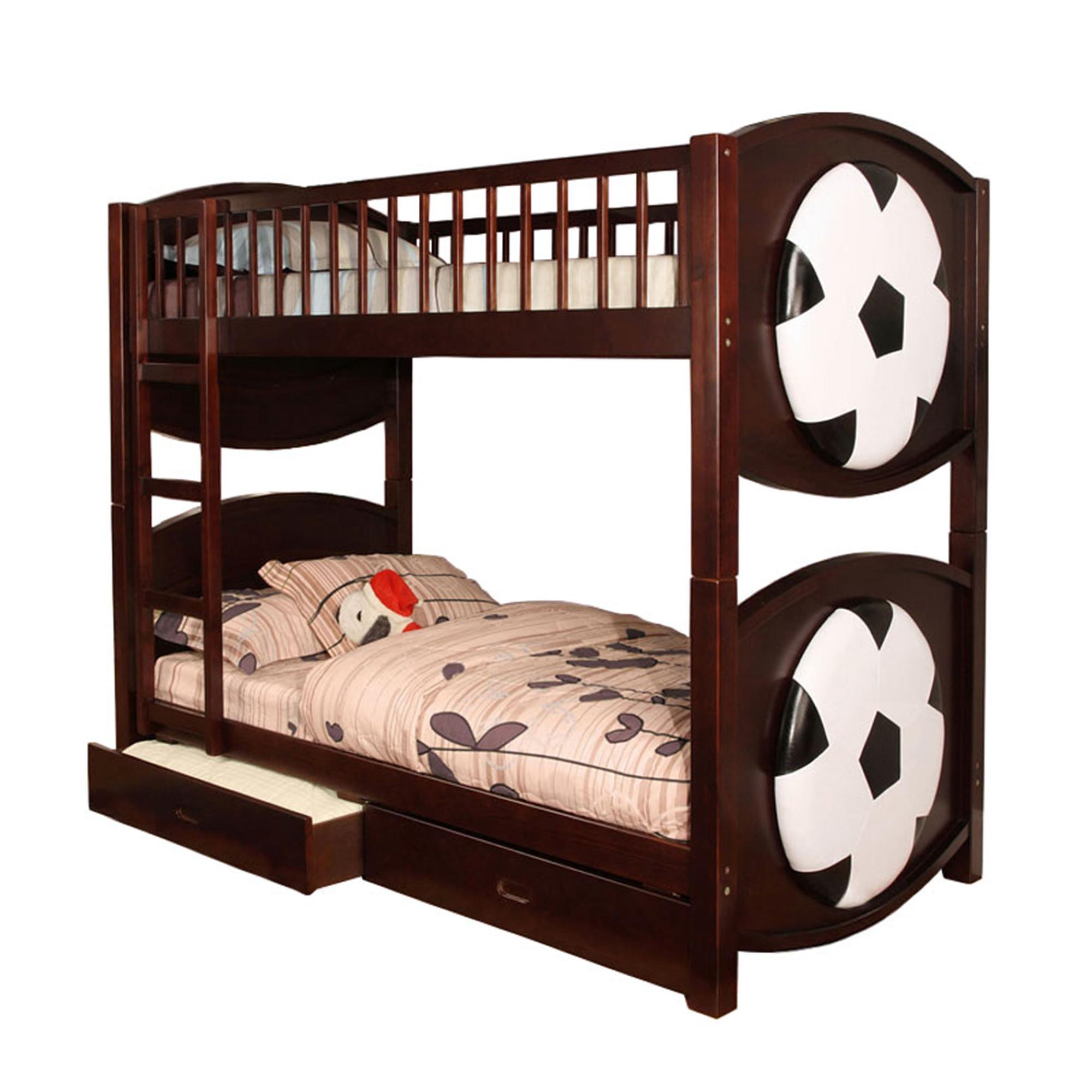 Venetian Worldwide Olympic Soccer Ball Twin Over Twin Bunk Bed Spin Prod 814228012