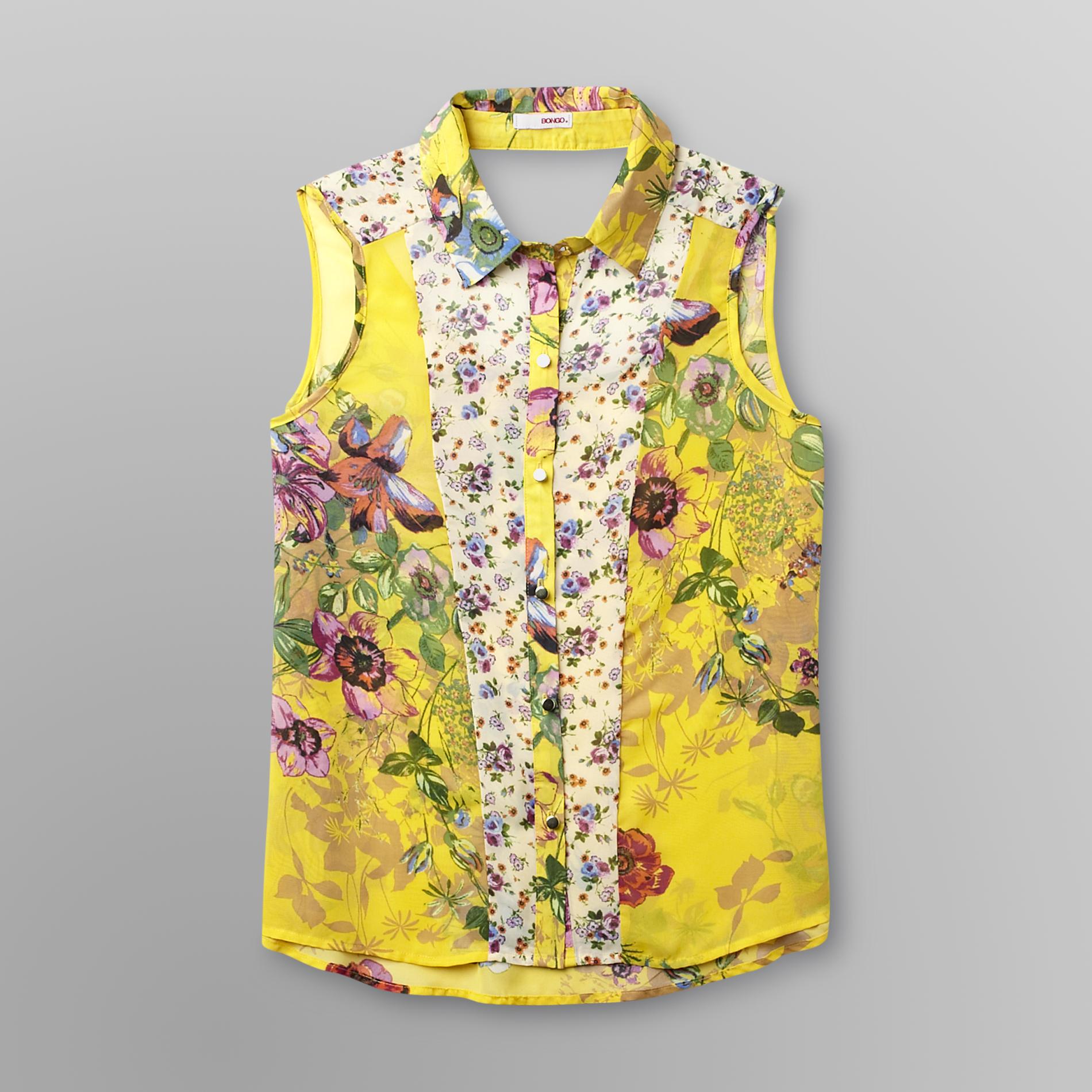Bongo Junior's Chiffon Blouse - Floral at Sears.com