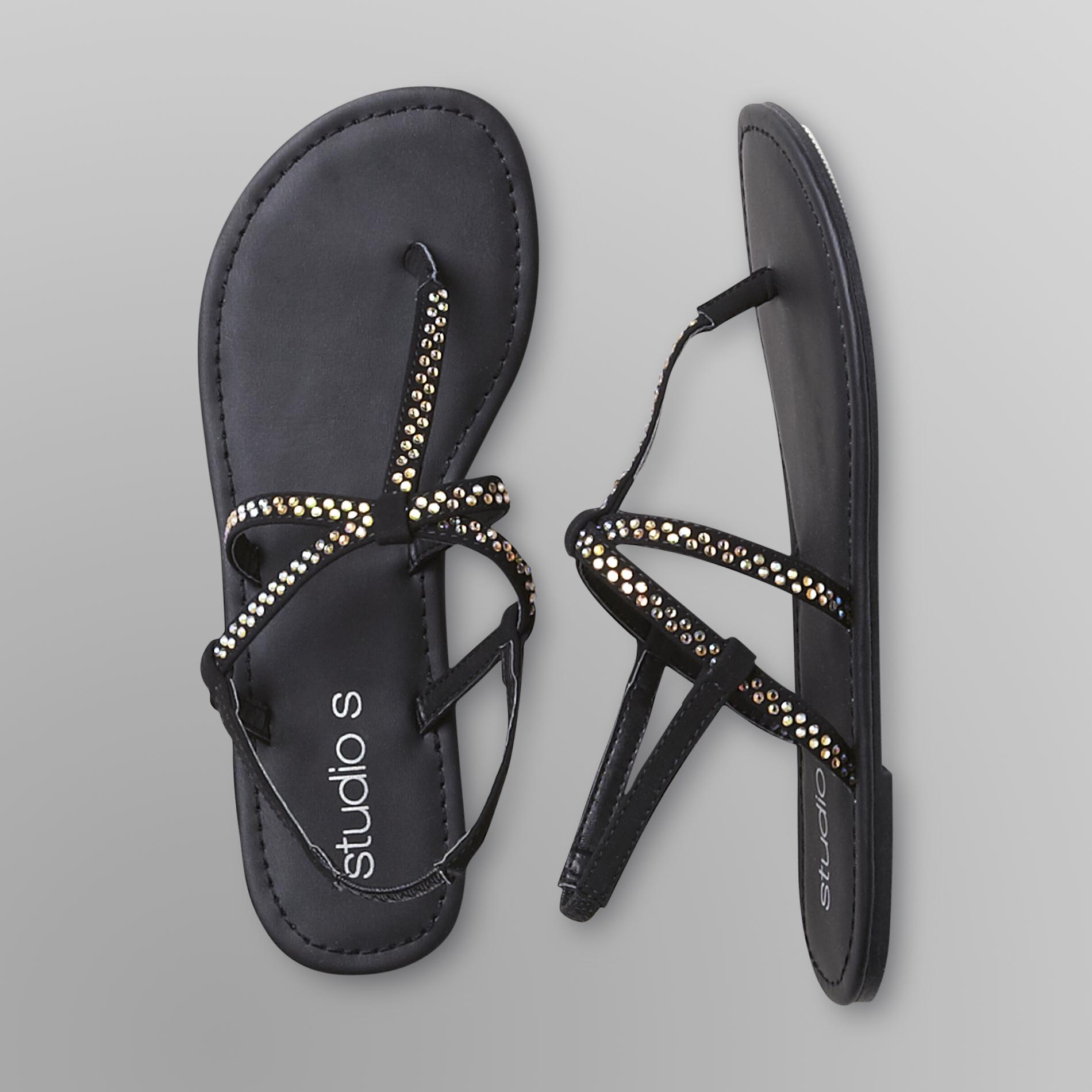 Studio S Women's Thong Sandals - Rhinestones at Kmart.com
