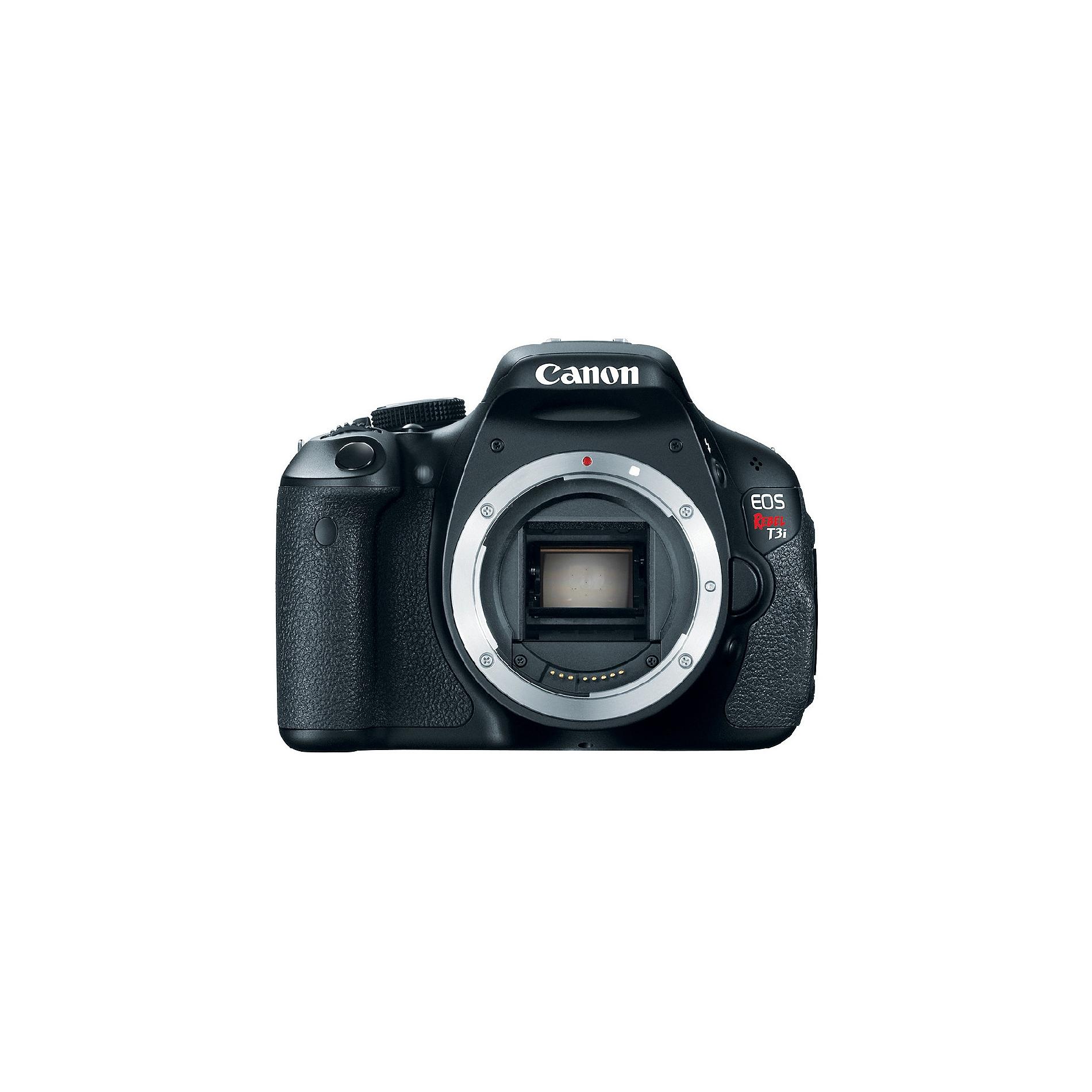 Canon EOS Rebel T3i - Digital camera - SLR - 18.0 MP body only Black 14.9 x 22.3mm