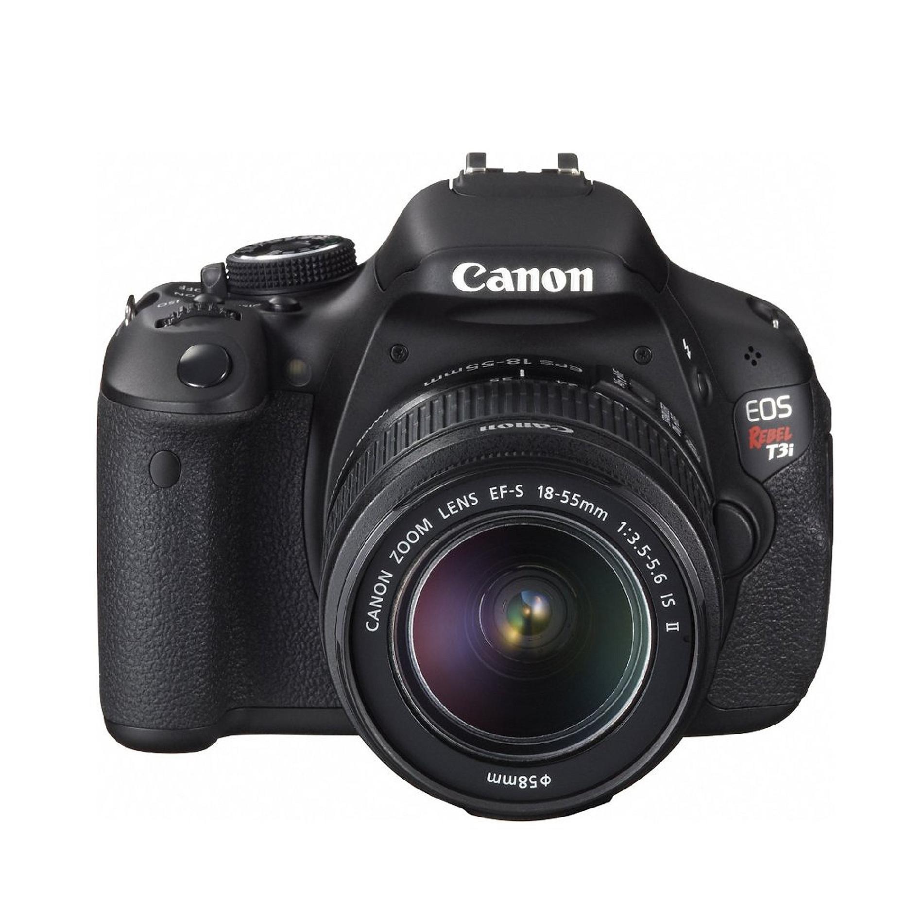 Canon EOS Rebel T3i 18-55mm IS II Digital SLR Camera Kit Black 3 in. or more
