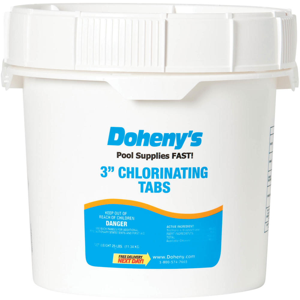 Swimming Pool Chlorine- 3 inch Tabs (25 lbs.)