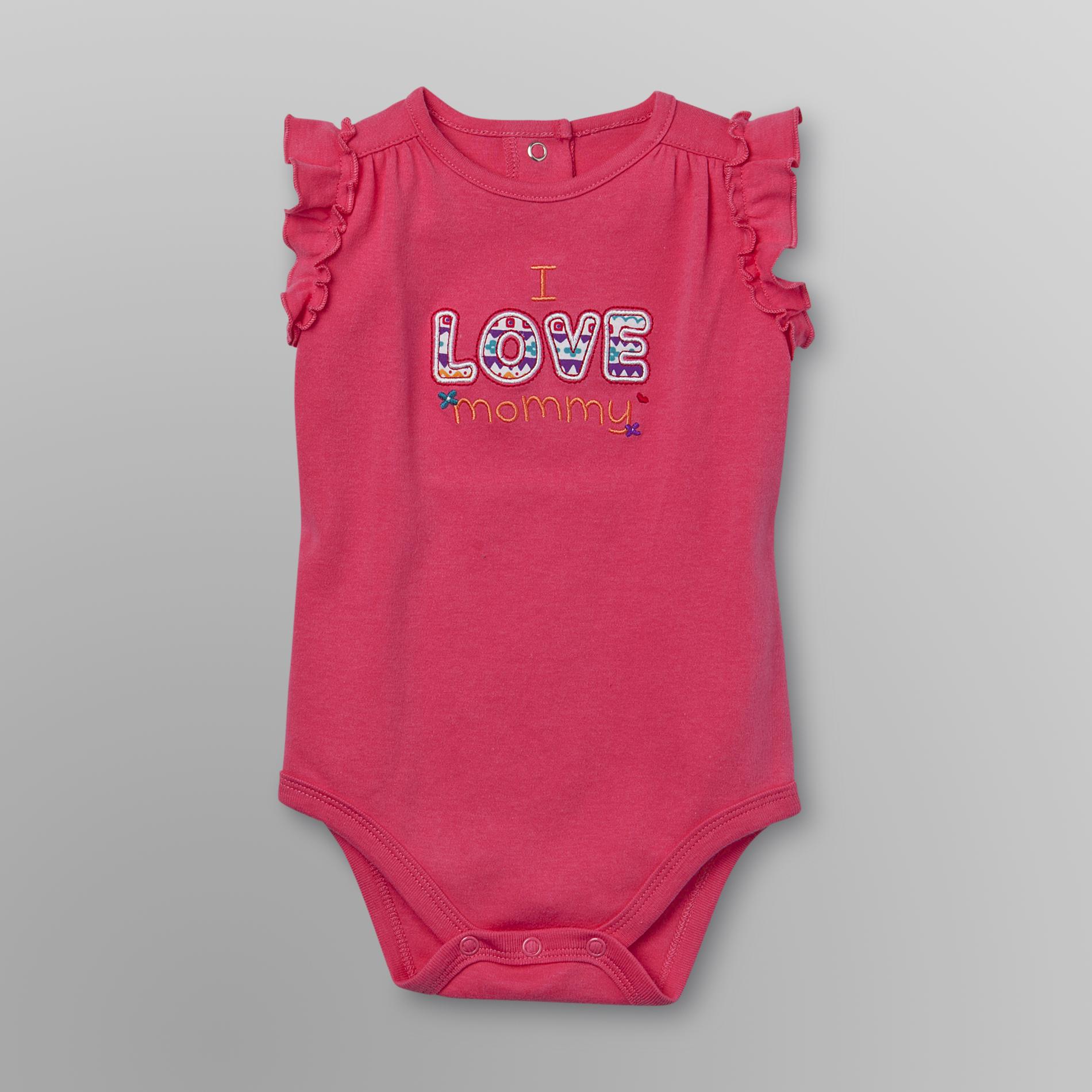 Little Wonders Infant Girl's Embroidered Bodysuit  - I Love Mommy at Sears.com