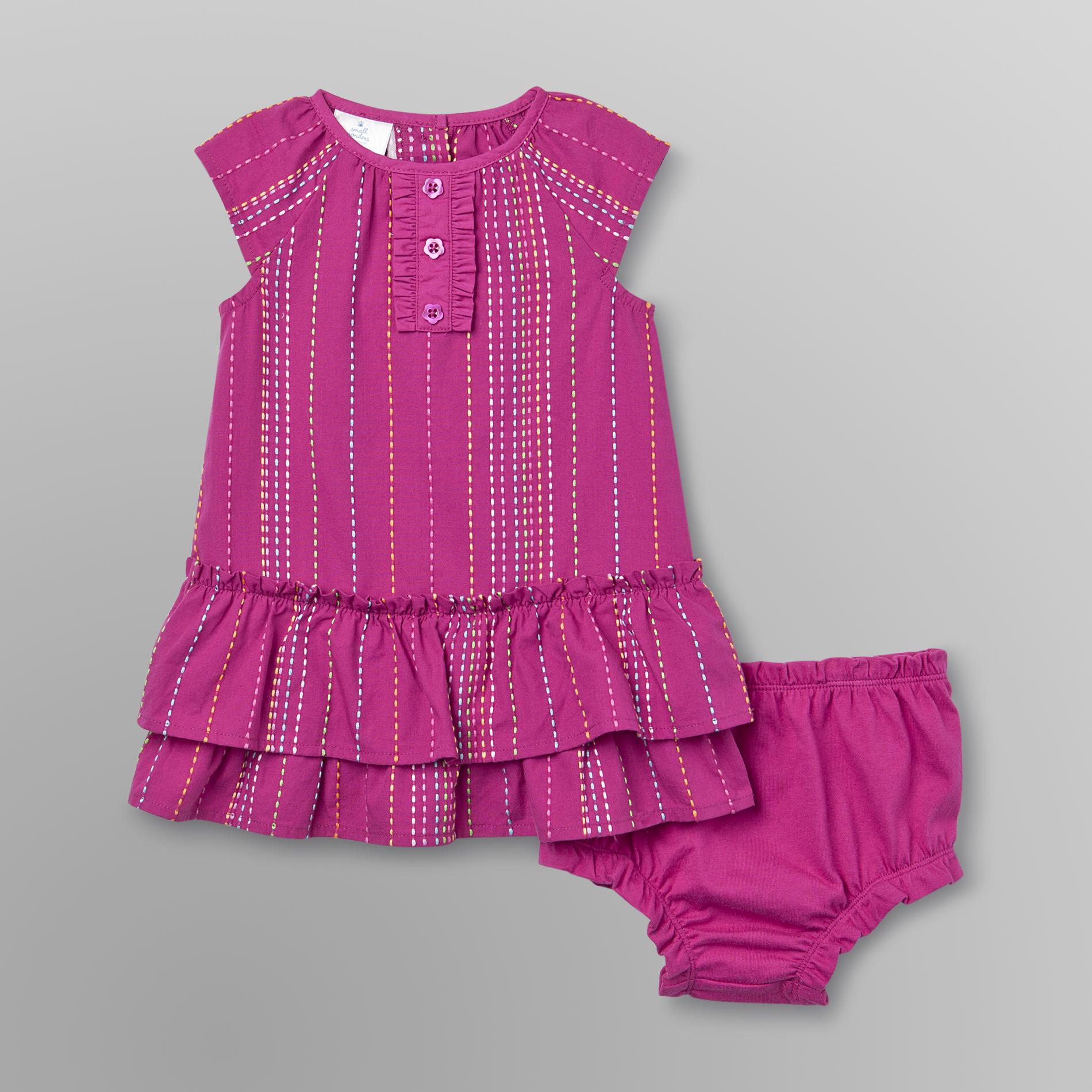 Little Wonders Infant Girl's Dress & Diaper Cover - Striped at Sears.com