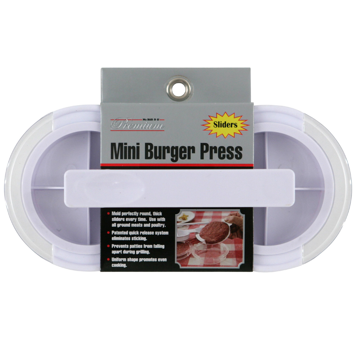 Mr. Bar-B-Q Mini Double Plastic Burger Press at Kmart.com