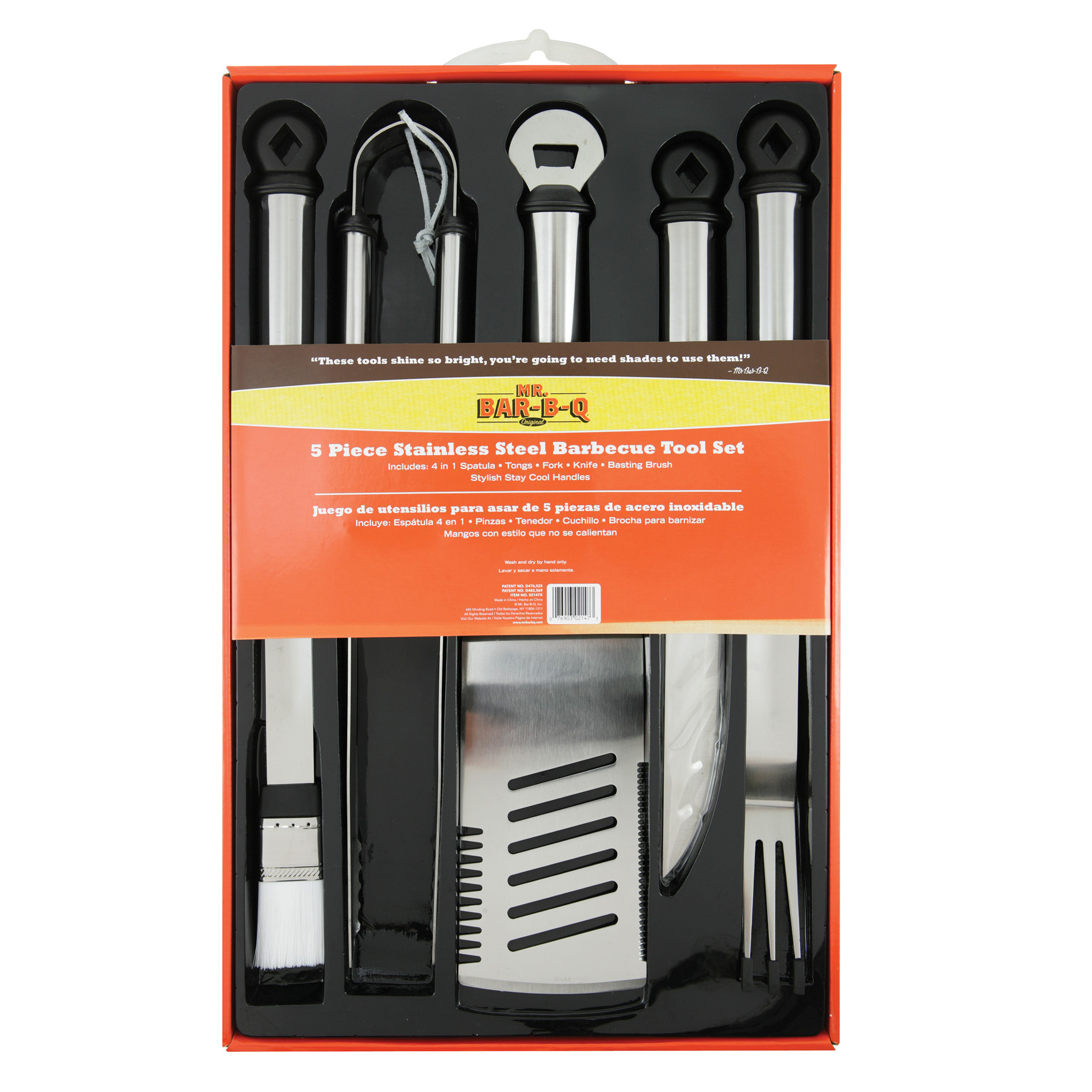 Mr. Bar-B-Q 5-Piece Stainless Steel Tool Set at Kmart.com