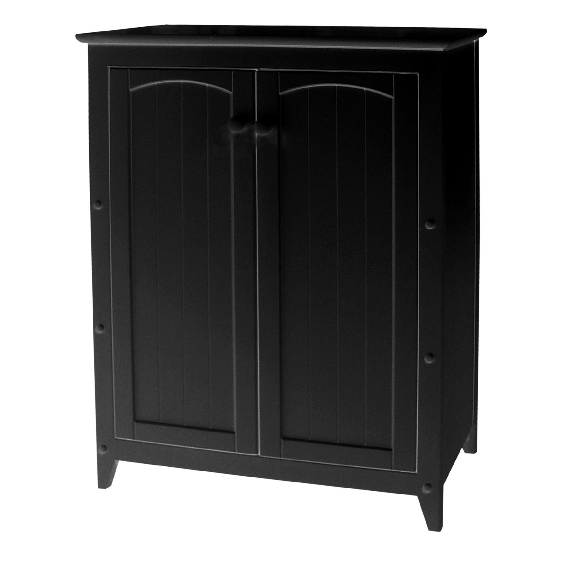 Catskill Black Double Door Cabinet - Furniture & Mattresses ...