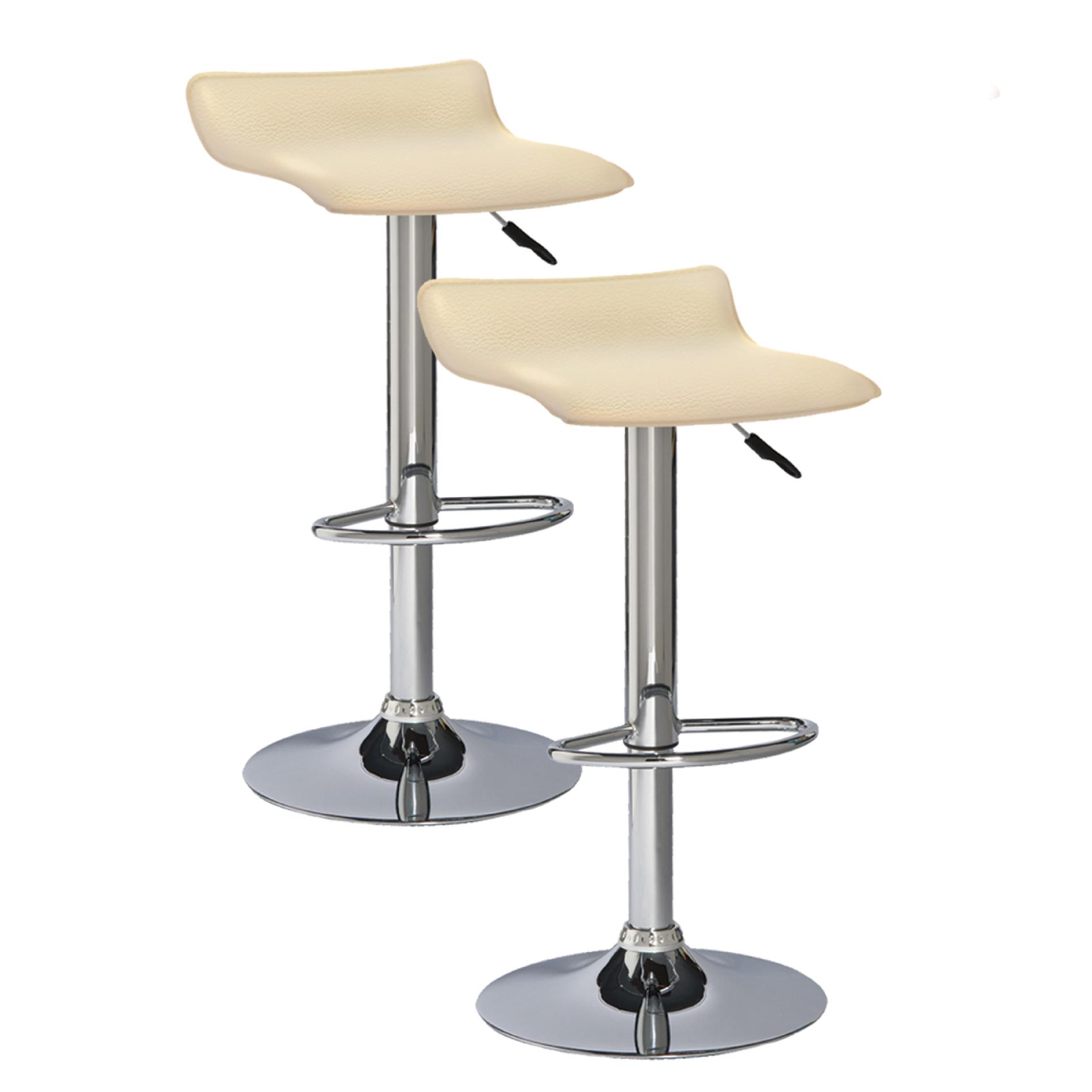 LEICK FURNITURE Leick Cream Adjustable Height Swivel Bar Stool-Set of 2 at Kmart.com