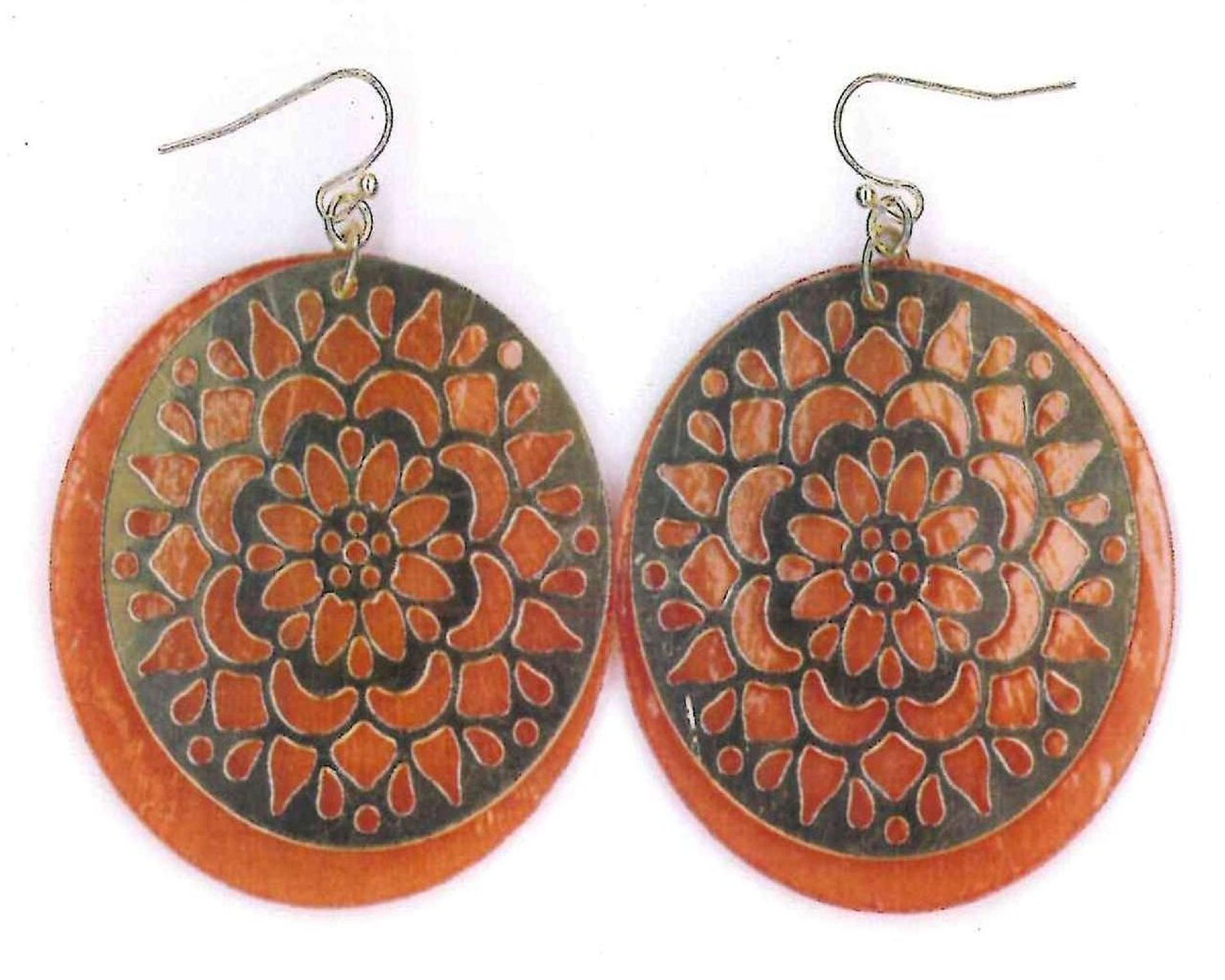 Studio S Women's Oval Earrings - Shell at Sears.com