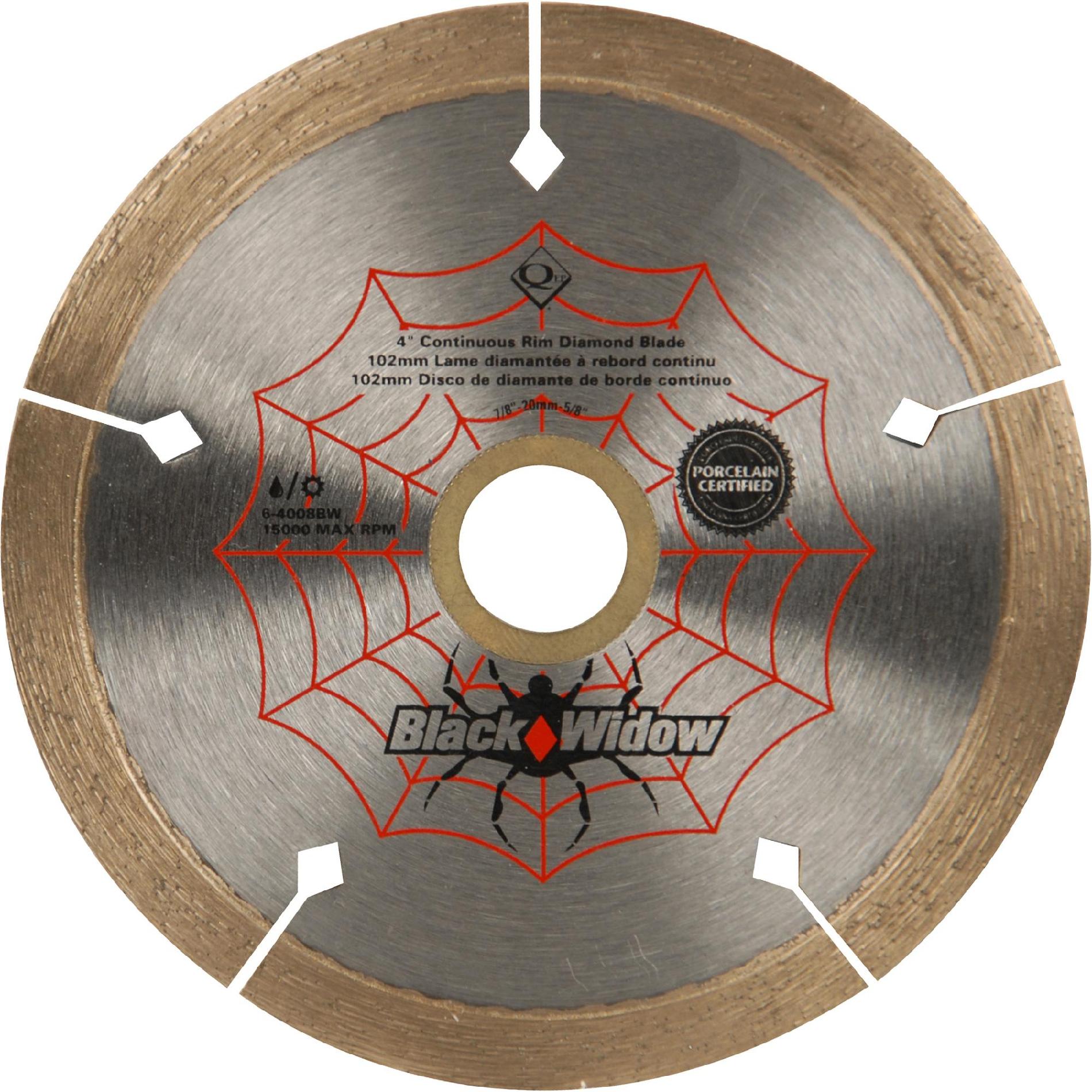 Black Widow Micro-Segmented Rim 4 in. Diameter Diamond Blade, Wet/Dry Cutting at Sears.com