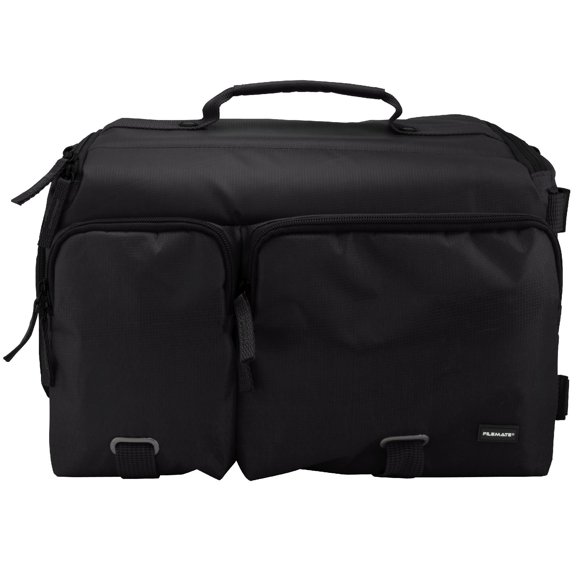 Filemate ECO Professional SLR Camera Bag with Two Front Pockets - Black