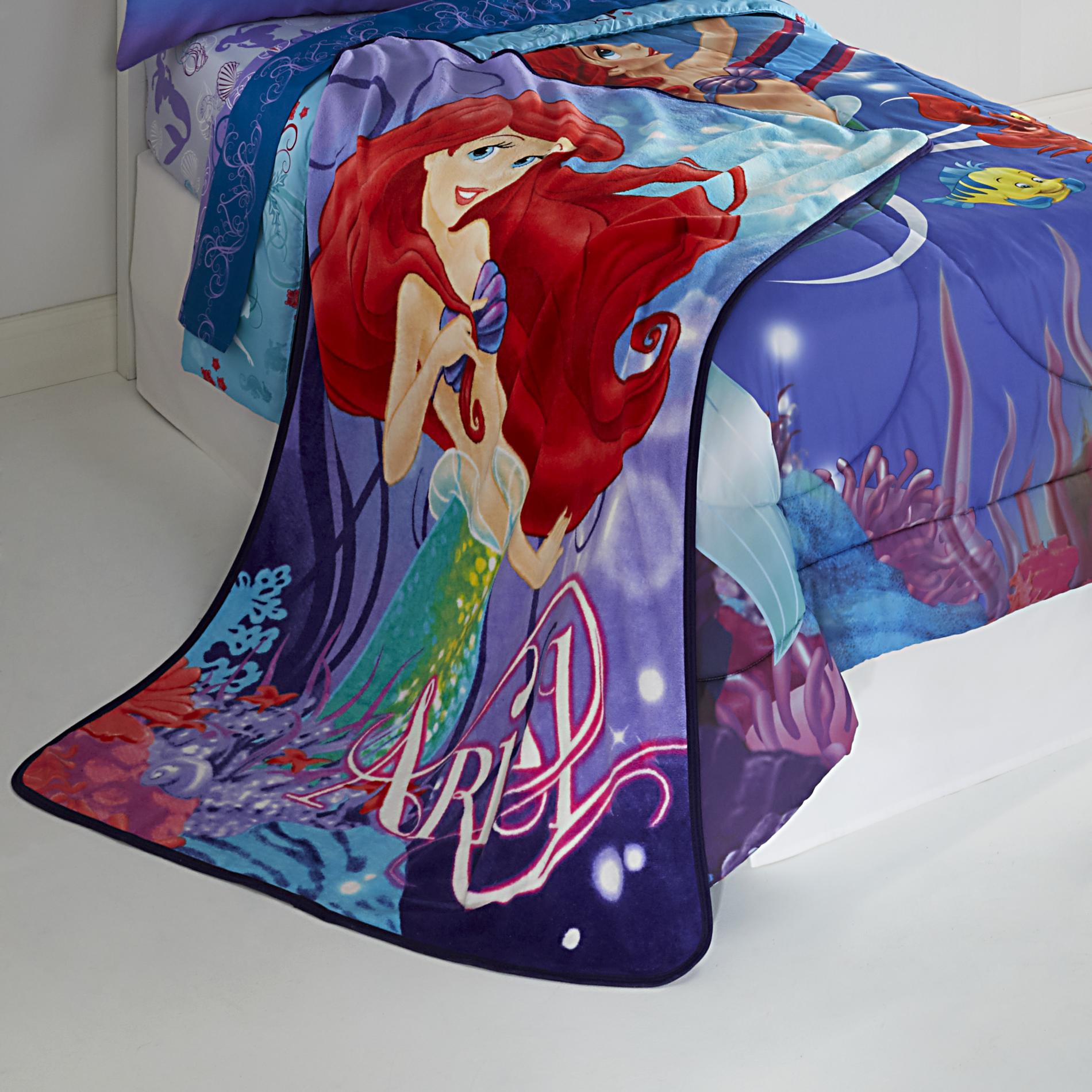 Disney Multicolor Little Mermaid Girls' Fleece Throw