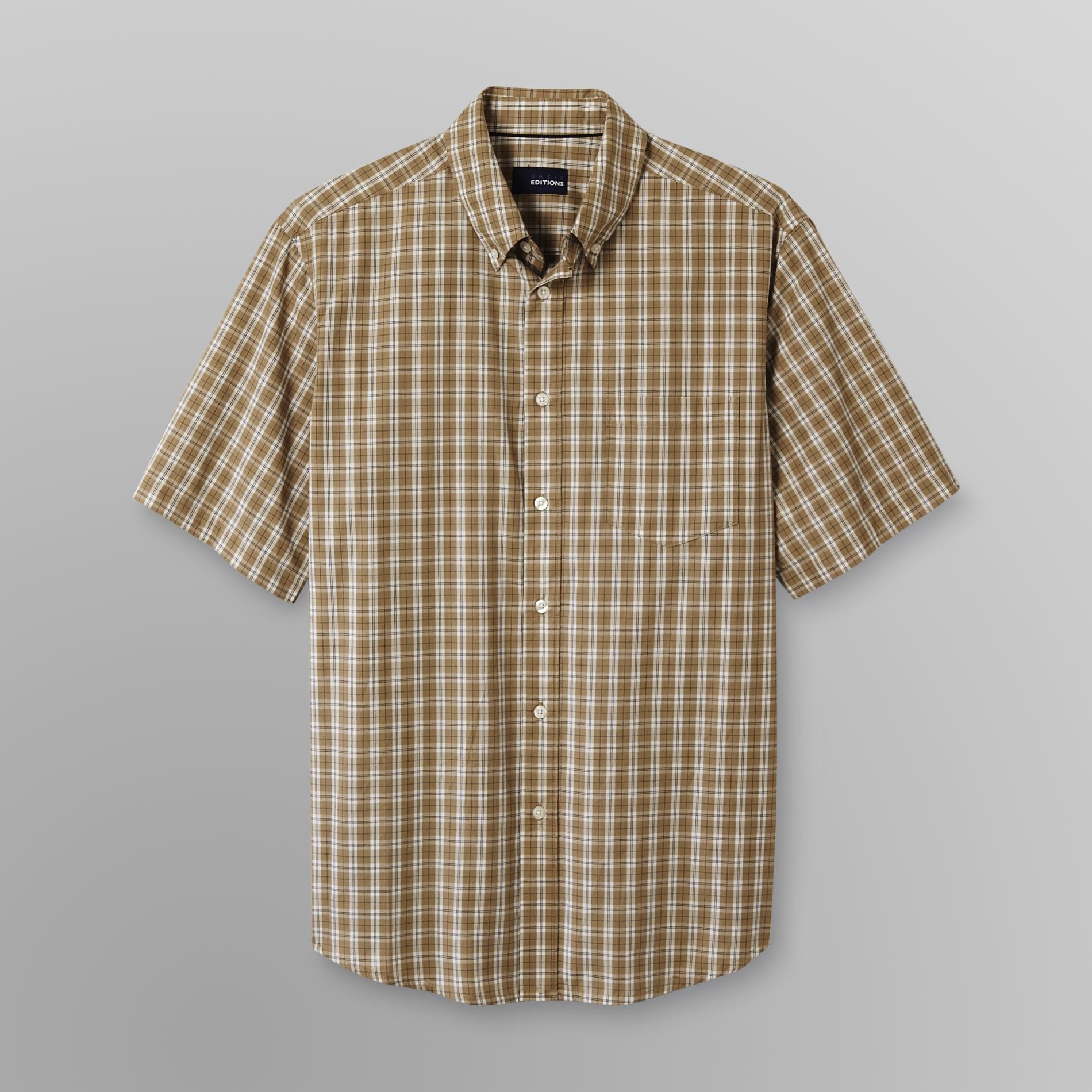 Basic Editions Men's Big & Tall Easy Care Woven Shirt - Plaid at Kmart.com