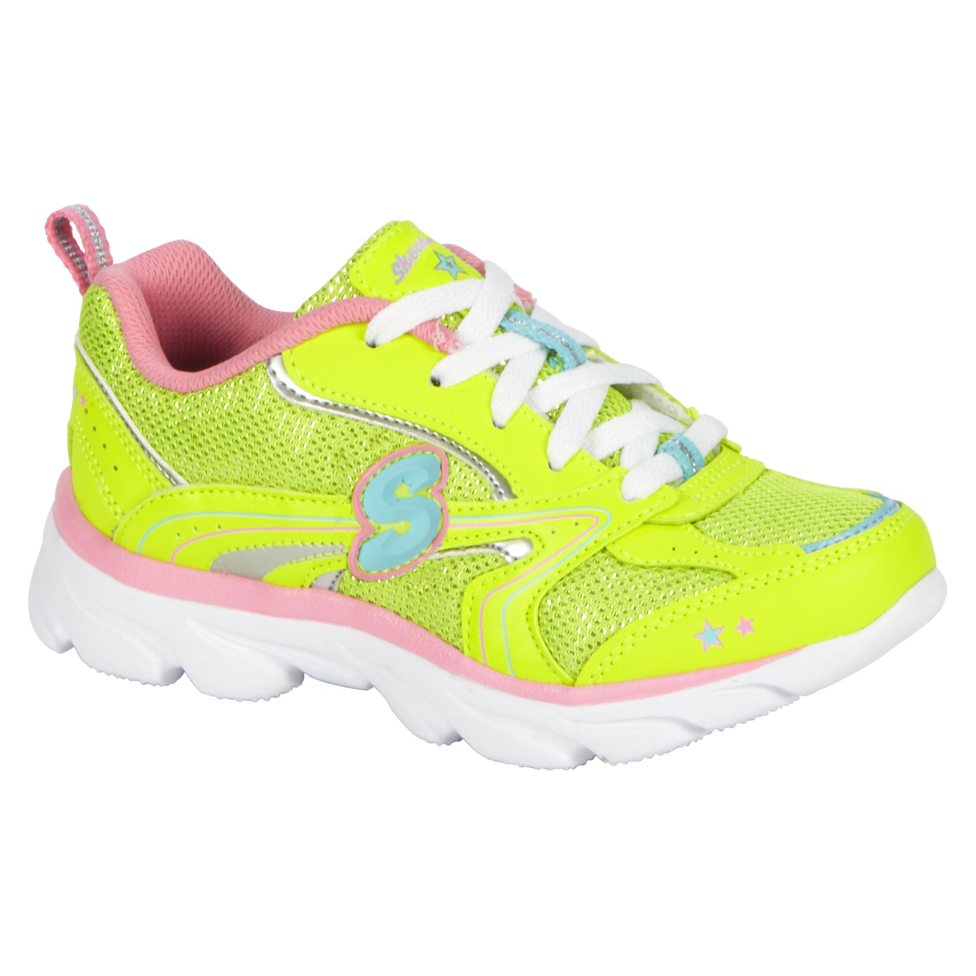 Skechers Girl's Lite Waves Sonic Sport Athletic Shoe - Neon Yellow 3 - (Youth)