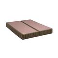Lux Estate Extra Long Twin/King Bed Foundation-Brown