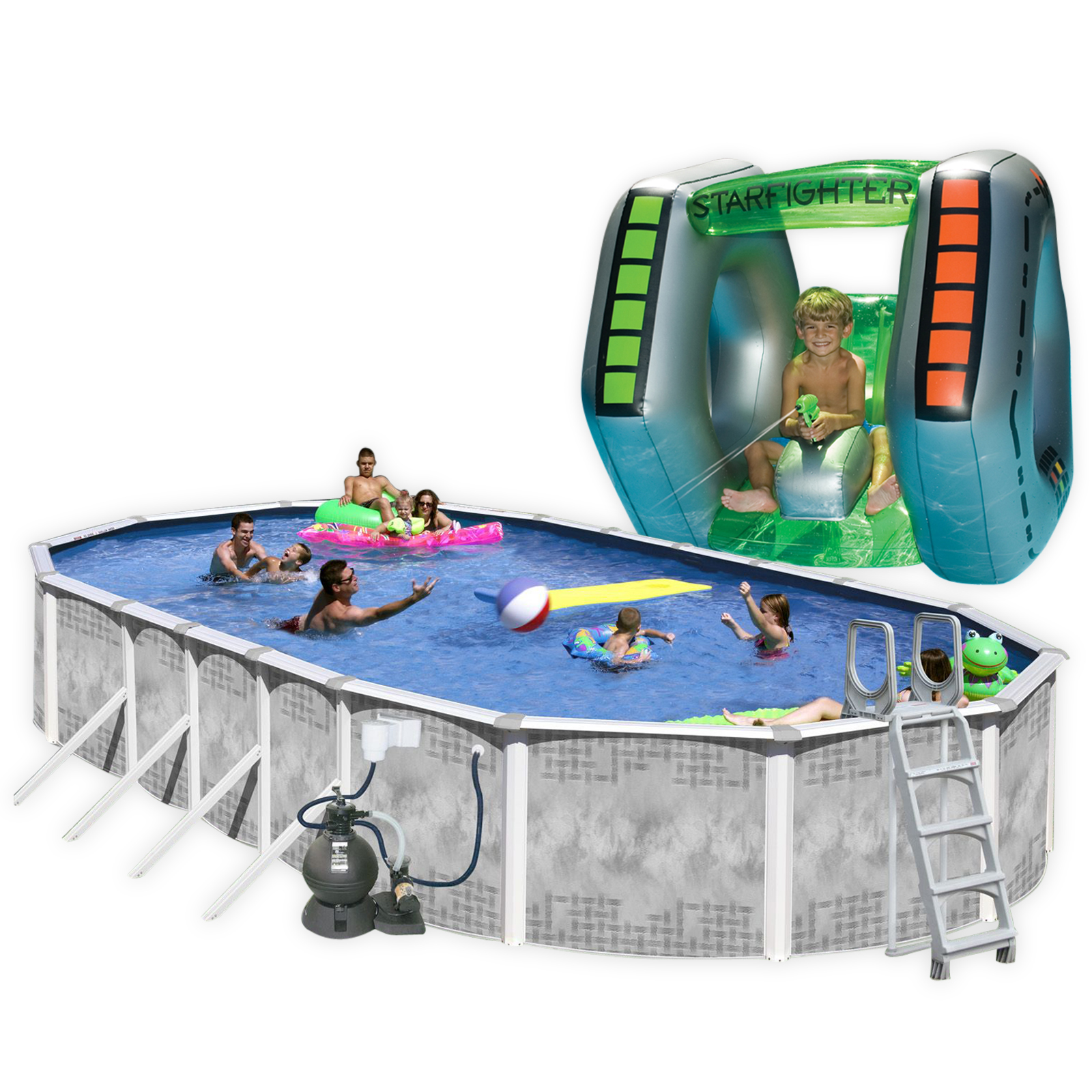 Heritage Pool Package with Cover & Pool Toy Bundle at Kmart.com
