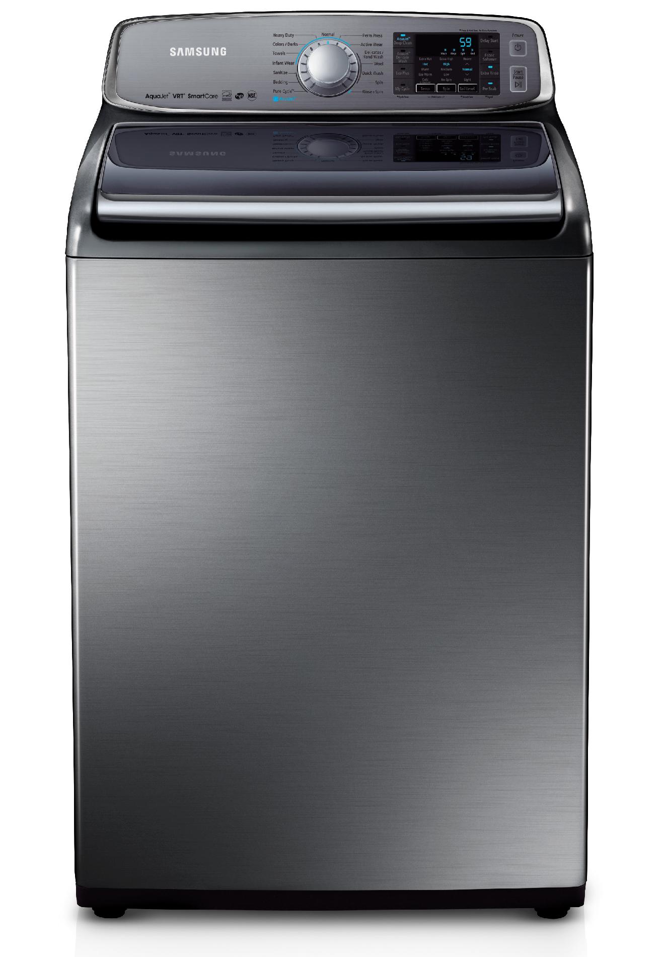 Samsung WA50F9A8DSP 5.0 cu. ft. Top-Load Washer w/ Internal Heater ...
