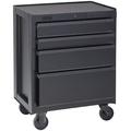 26.5 in. Wide 4 Drawer Bottom Chest, Flat Black