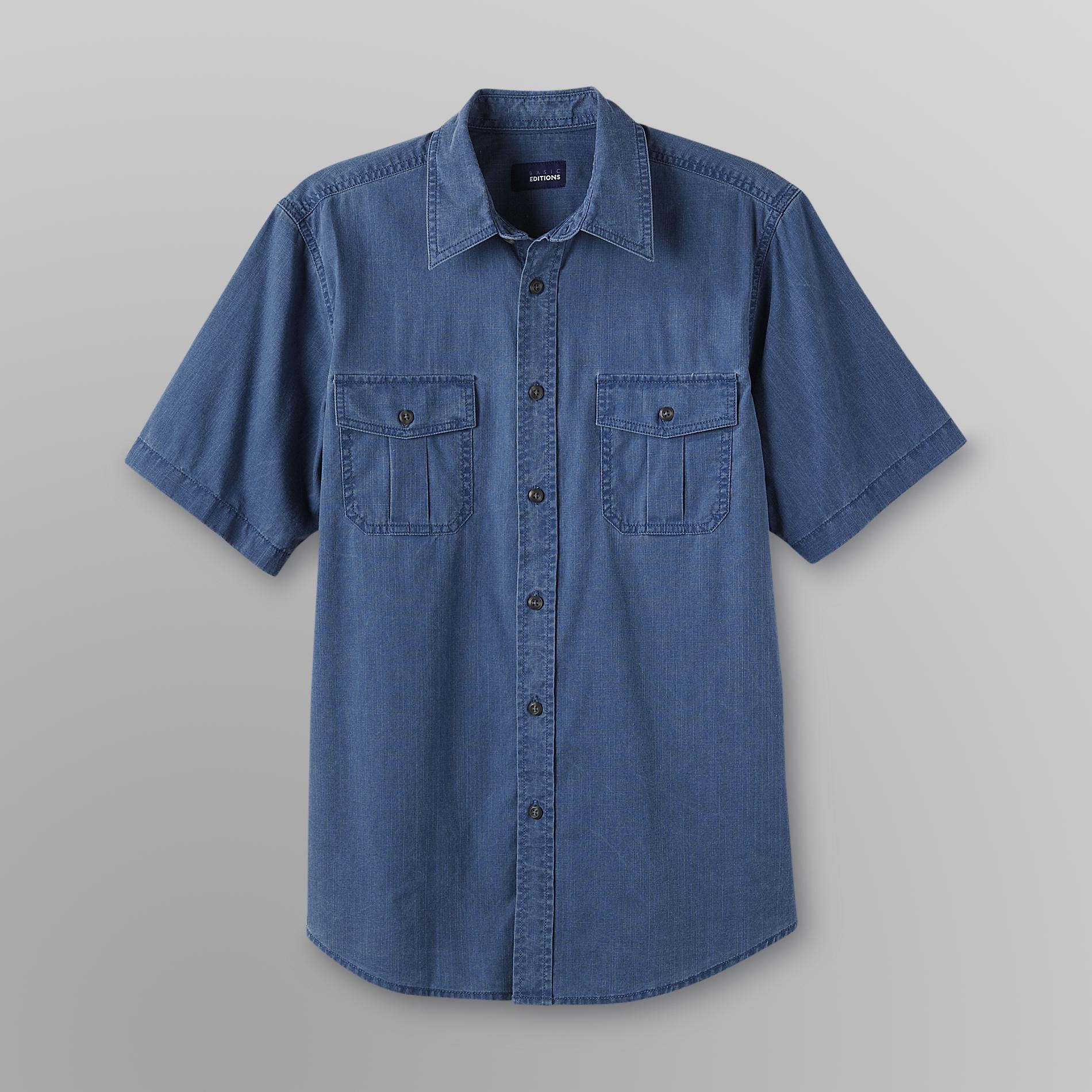 Basic Editions Men's Big & Tall Crosshatch Shirt at Kmart.com