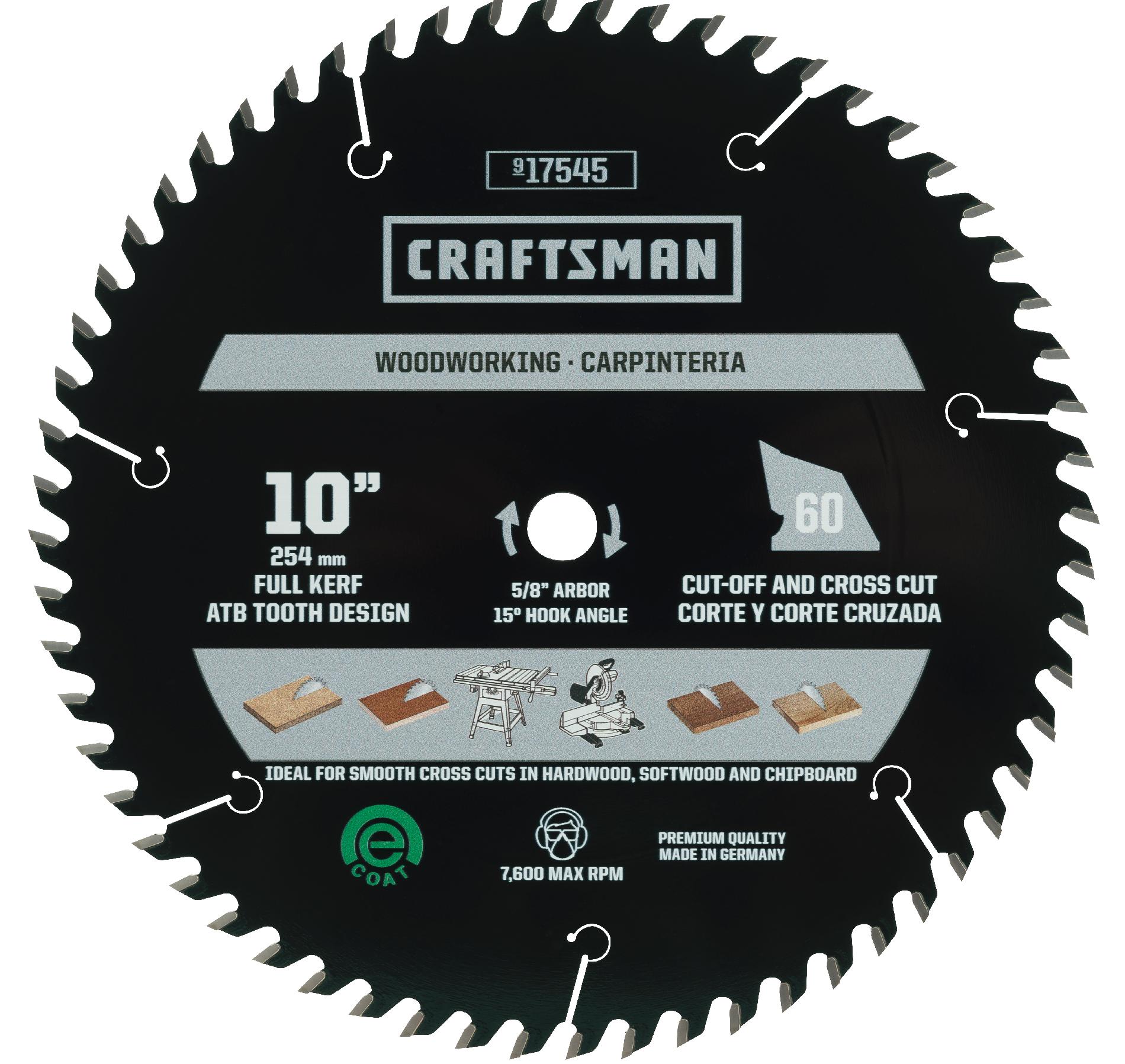 Cm 10 In. X 60T Finishing Circular Saw Blade